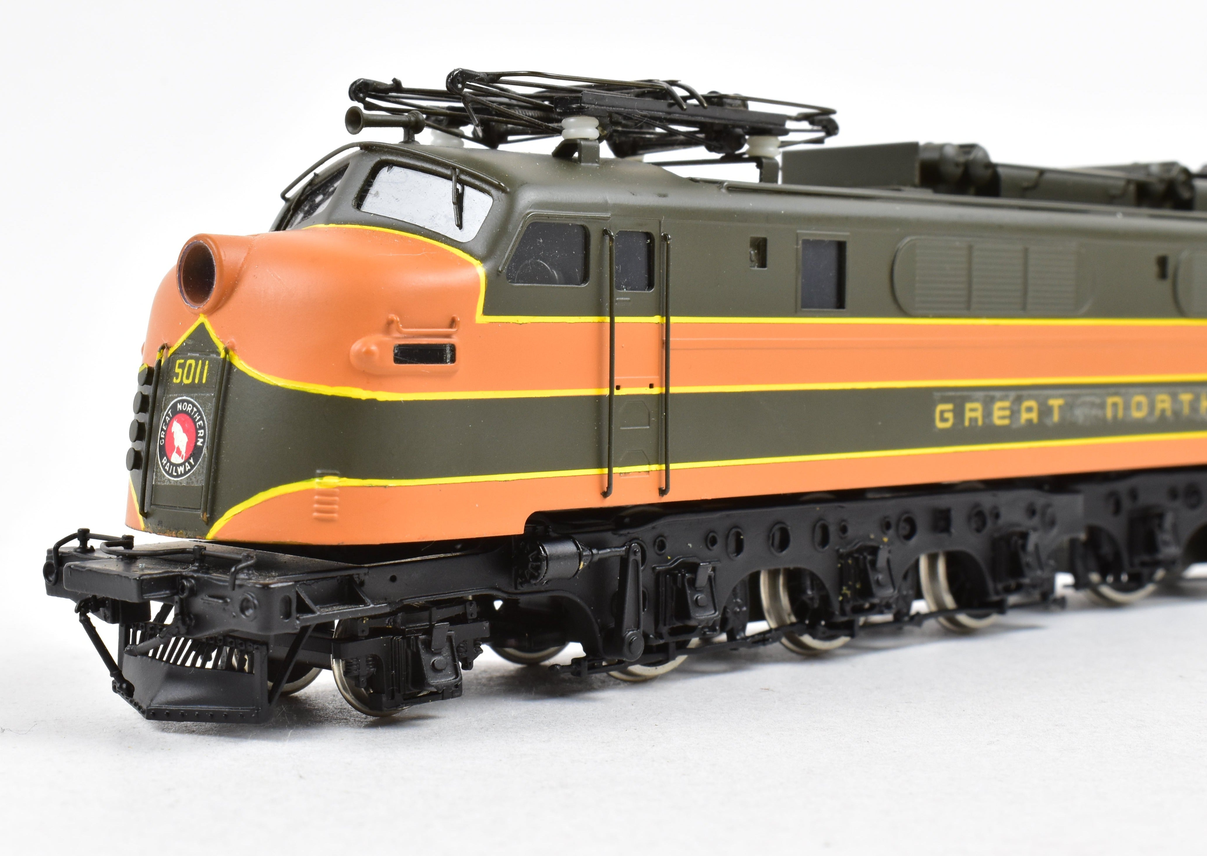 HO Scale Custom Brass Great Northern Class Y - 1 FT Electric Locomotive, Factory - Painted and Professionally Crafted by Kumata in Japan