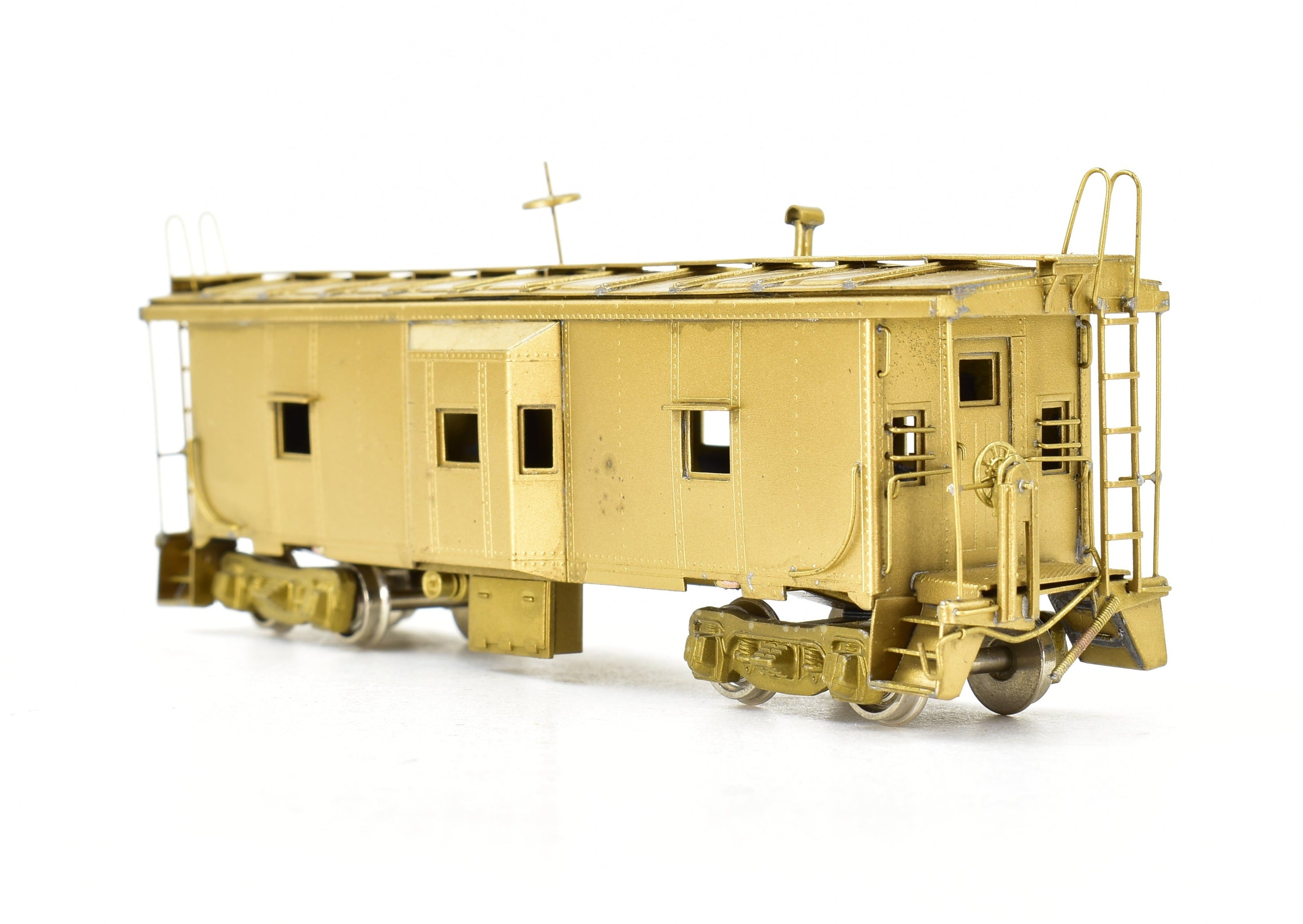 NJ Custom Brass Erie Railroad C-300 Bay Window Caboose, 1980 Korea Build