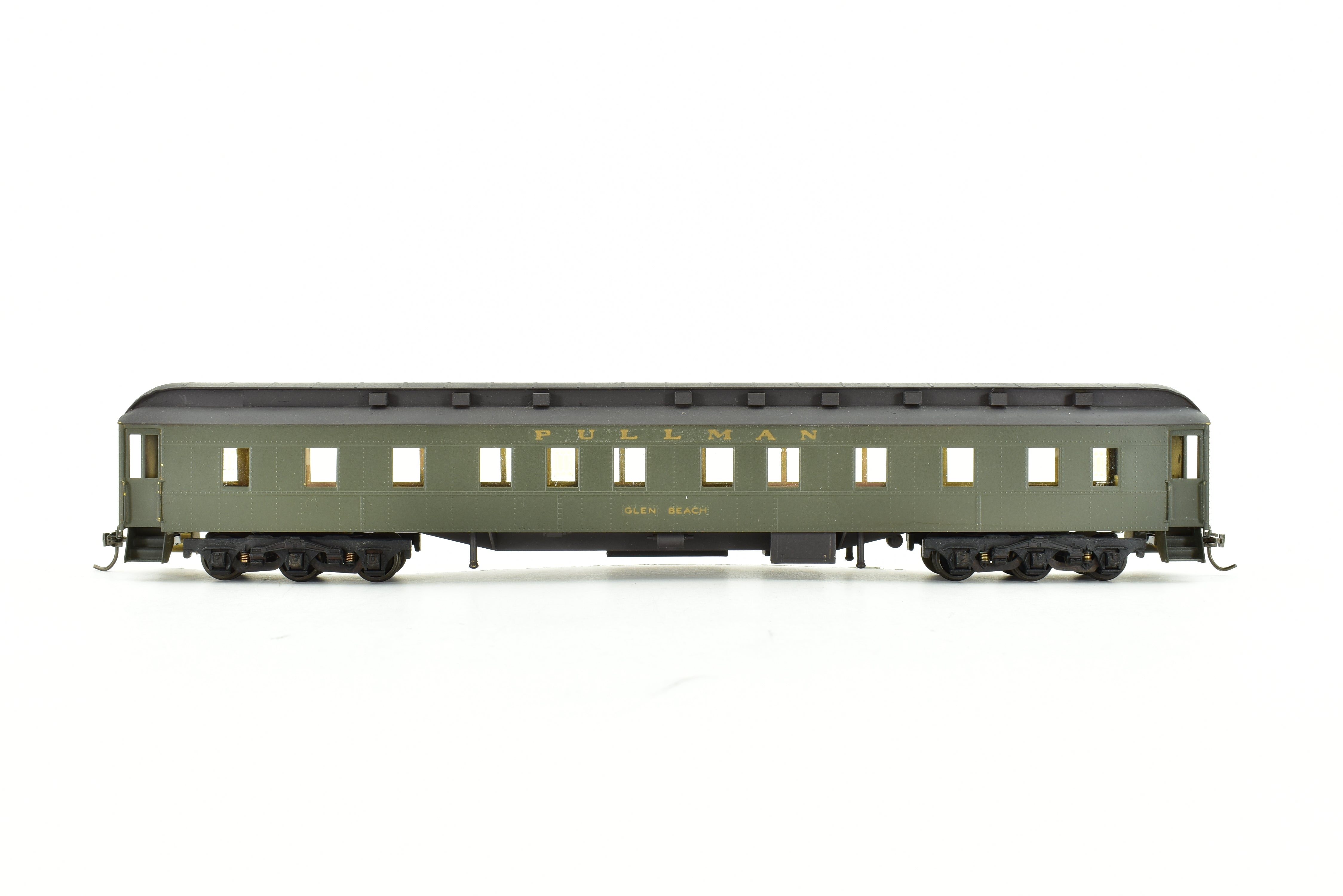 HO Scale Brass Lambert Pullman Heavyweight 6-3 Sleeping Car for Canadian Pacific Railway with Central Valley Trucks