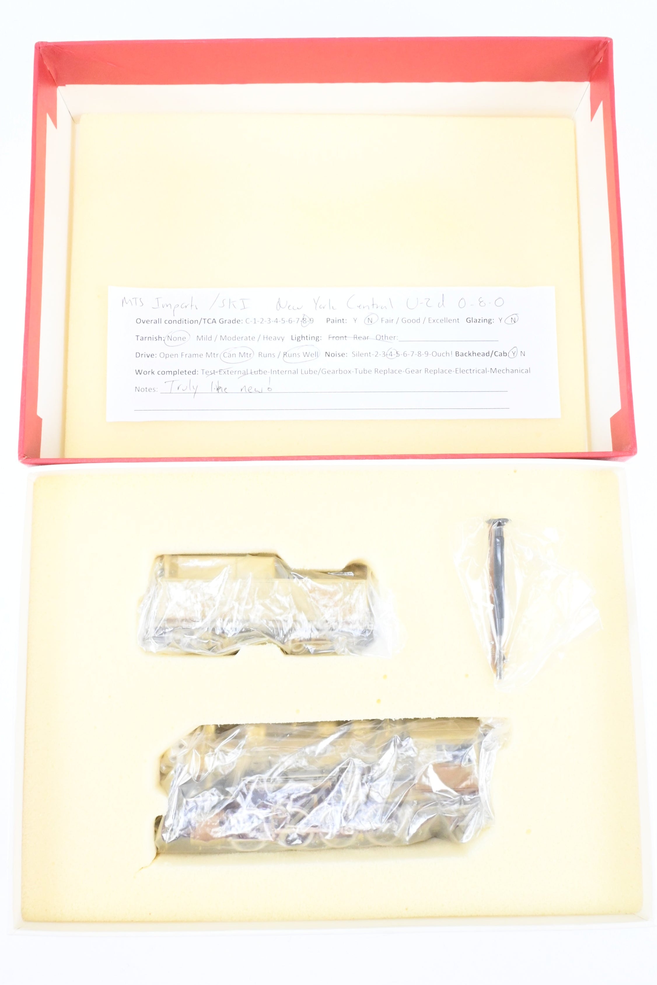 HO Scale Brass MTS Imports NYC Unpainted New York Central U-2d 0-8-0 Switcher Locomotive