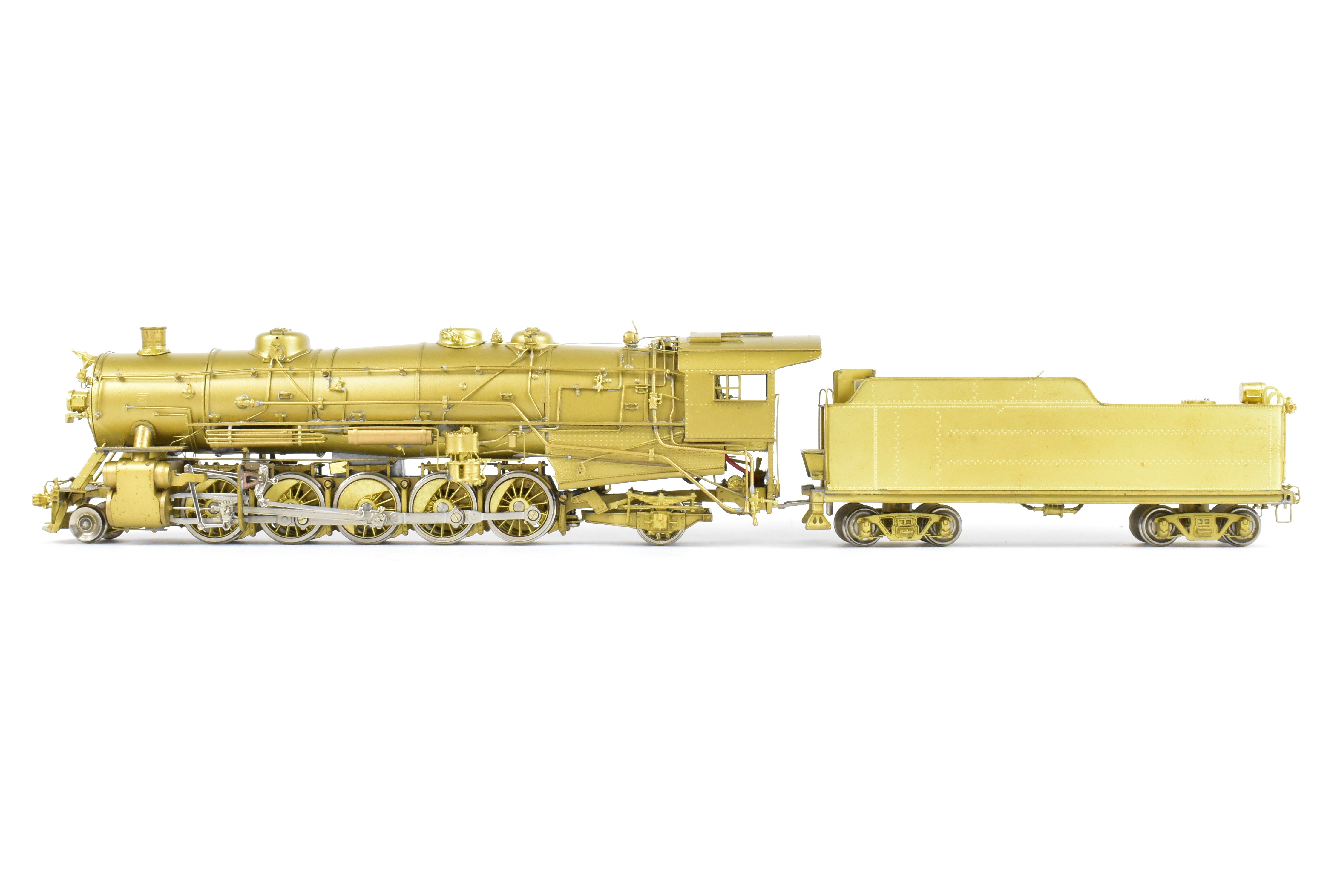 High - Quality HO Scale Brass Key Imports Model of United States Railway Administration (USRA) Various Roads Heavy 2 - 10 - 2 Steam Locomotive