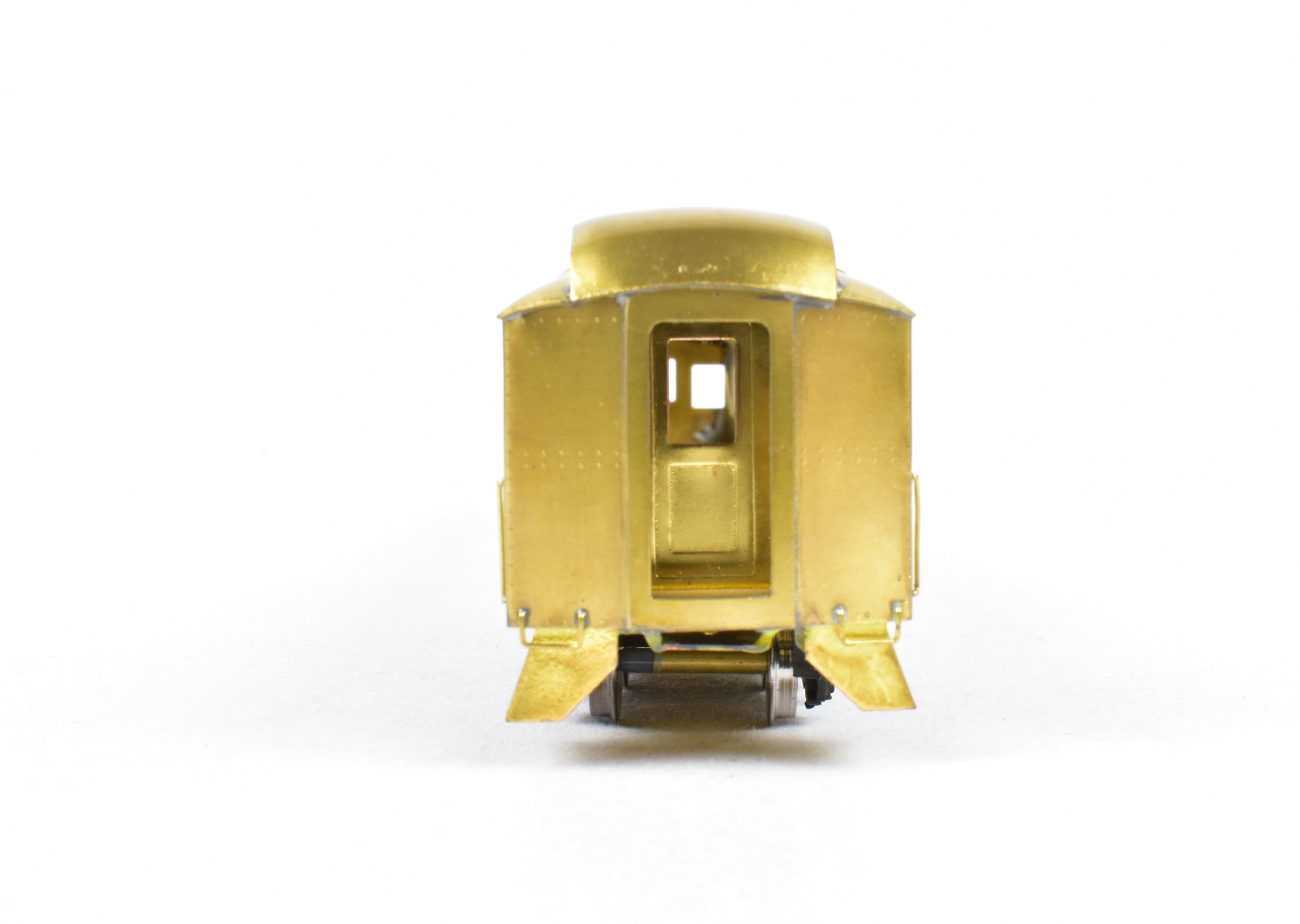 High - Quality HO Scale Brass Lambert Heavyweight 10 - Section Lounge Observation Model for Various Roads with Central Valley Trucks