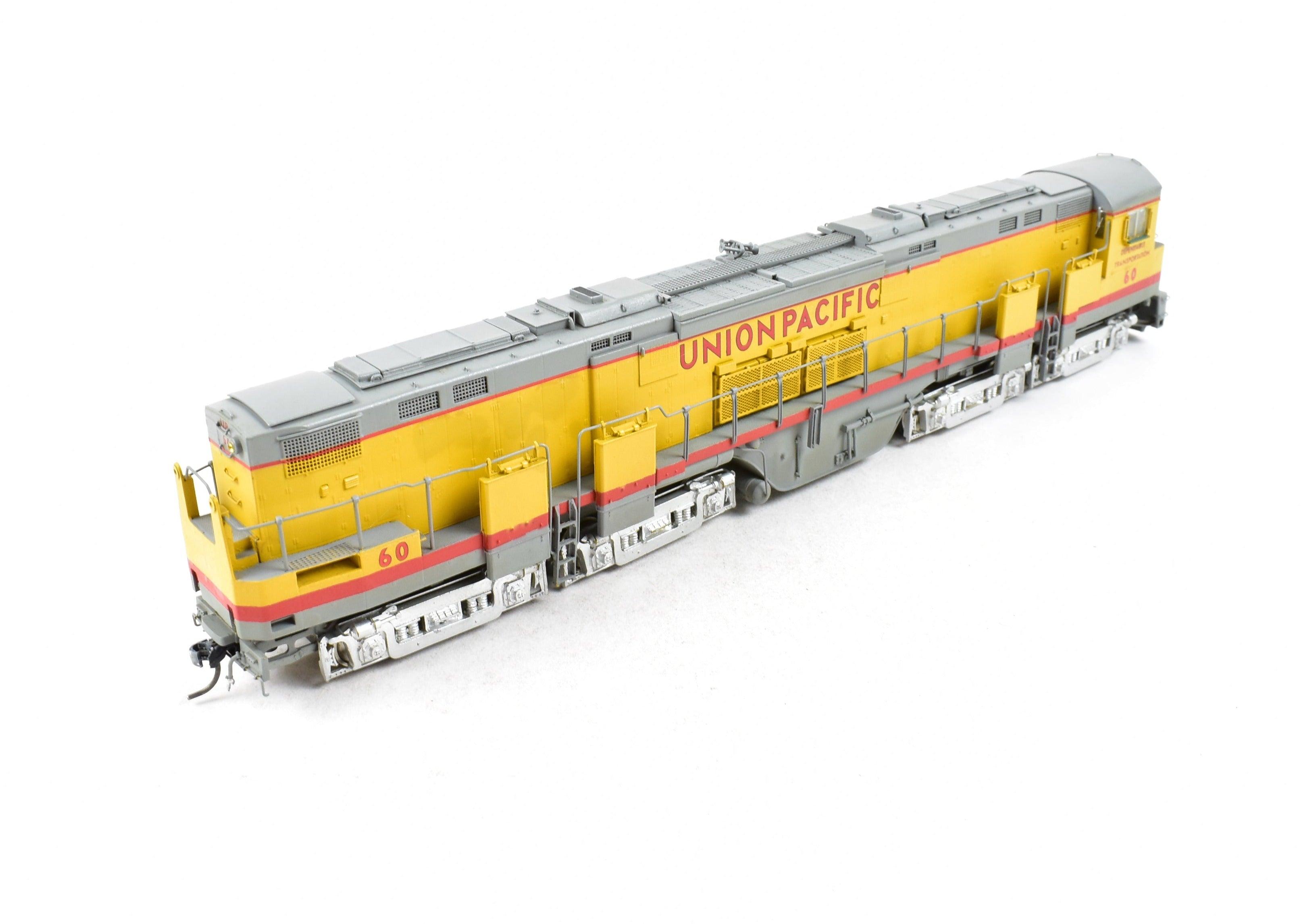 High - Quality HO Scale Brass Oriental Limited Union Pacific Alco C855 A/B/A Set with Custom Painting and Excellent Condition