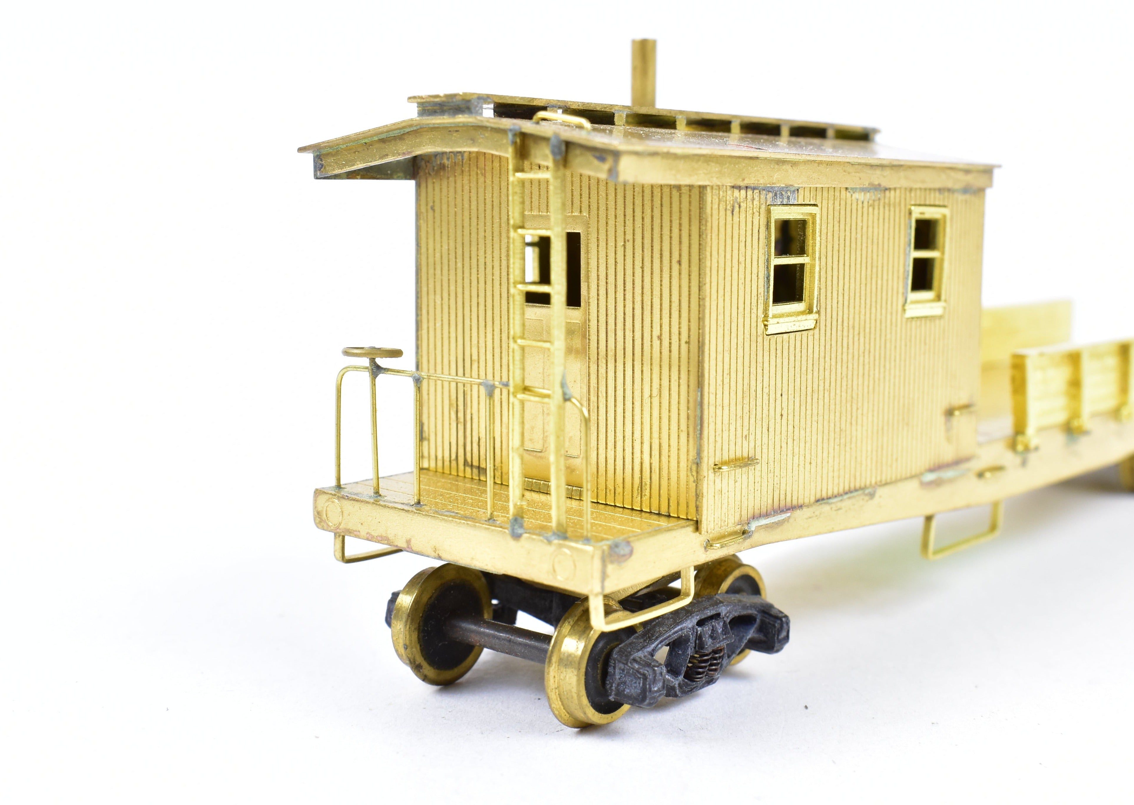 High - Quality HO Scale Brass Lambert Maintenance of Way (MOW) Boom Car for Various Roads