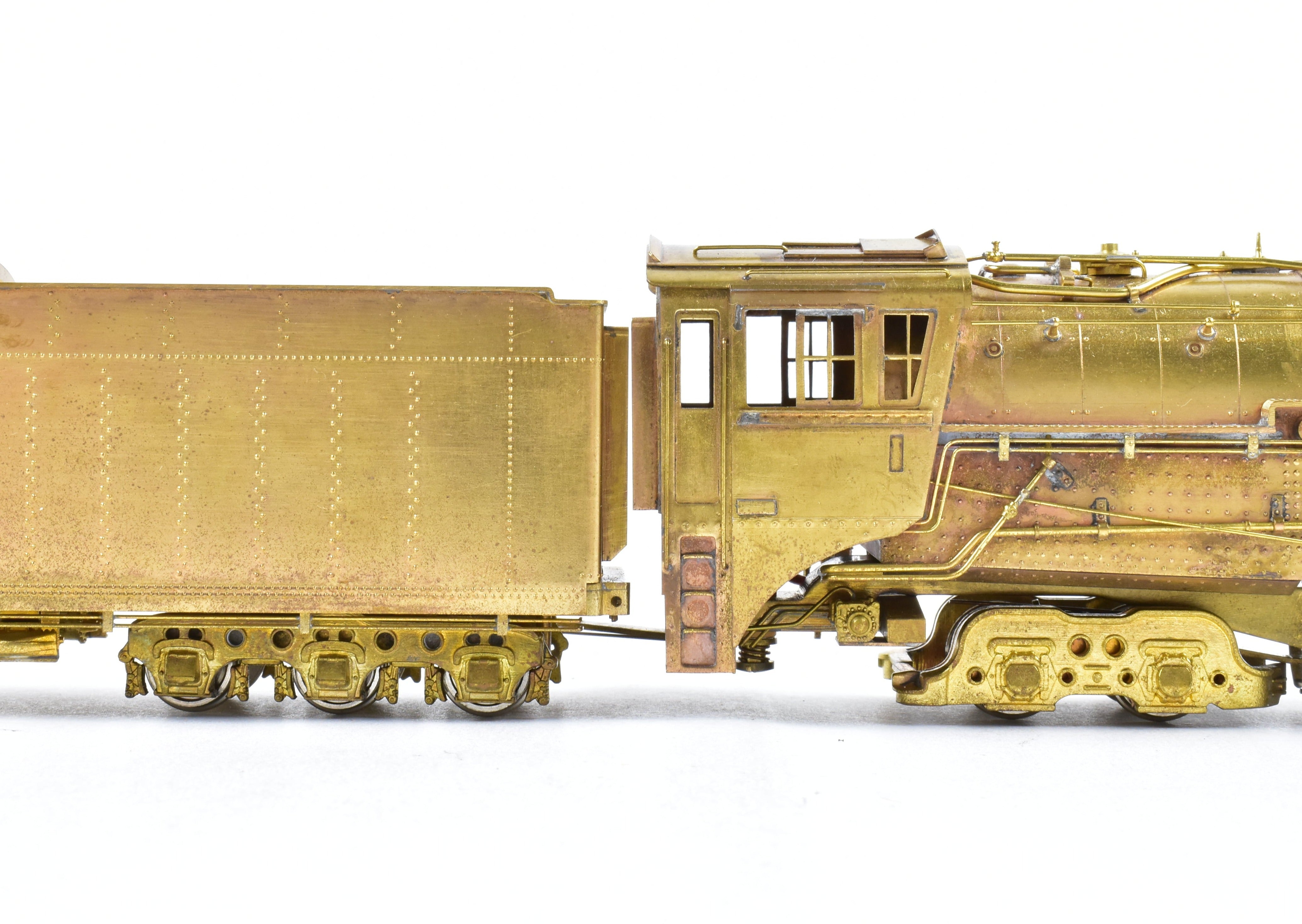 High - Quality HO Scale Brass Pacific Fast Mail (PFM) Model Train - Toby CB&Q - Burlington Route 4 - 8 - 4 Class O - 5, 1963 Run Crown Edition