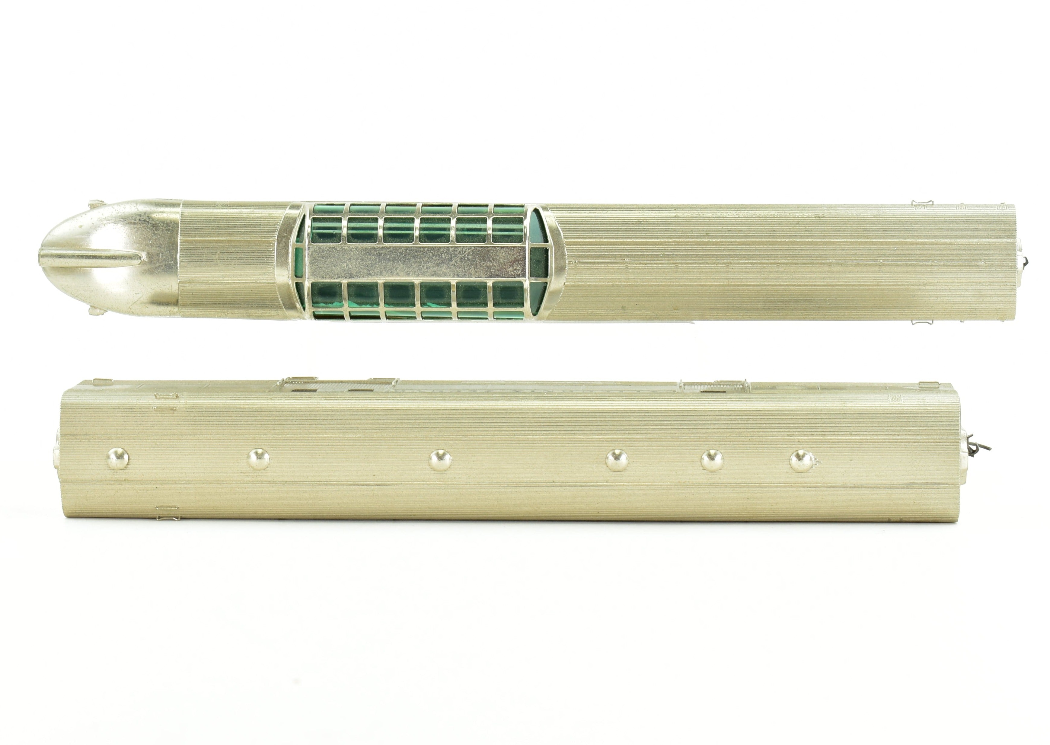 HO Scale Brass Nickel Plate Products (NPP) CB&Q - Burlington Route, WP & D&RGW California Zephyr Dome - Observation Baggage Train Set Model