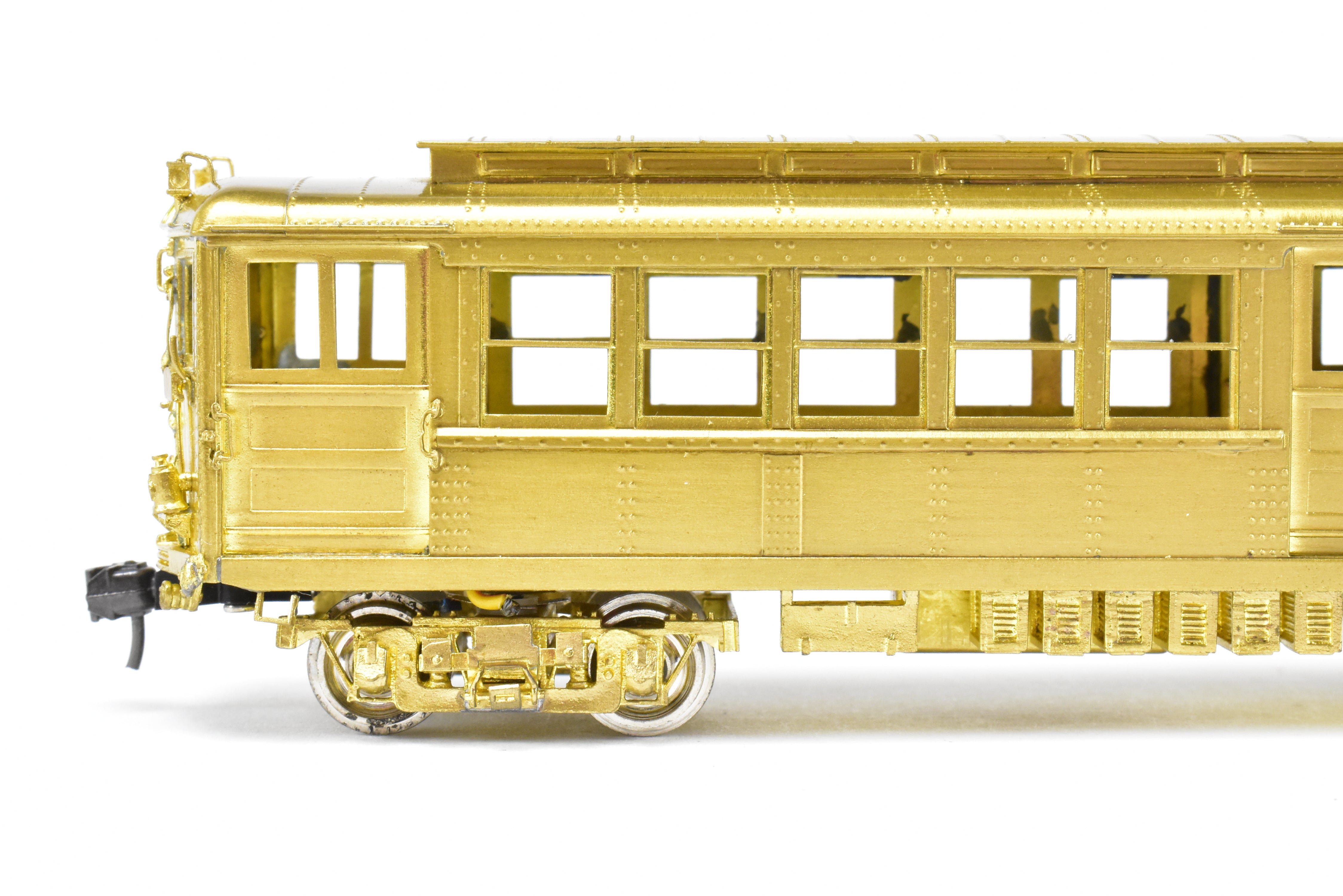 HO Scale Brass Subway Model - MTS Imports IRT Interborough Rapid Transit Deck Roof High-Voltage 2-Car Set for Model Railroads