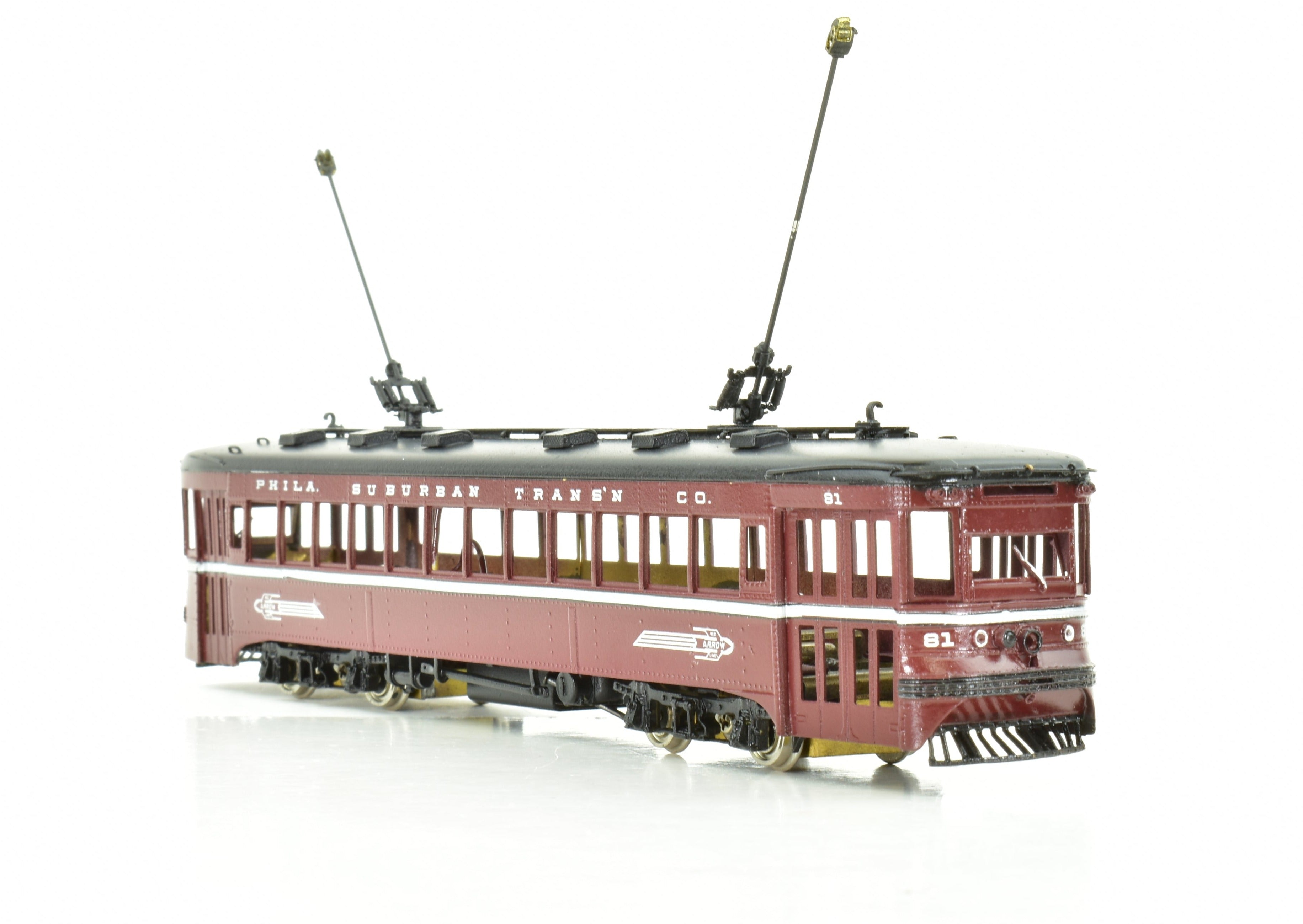 HO Brass MTS Imports 80 Series Philadelphia Suburban Transportation Powered Interurban CP