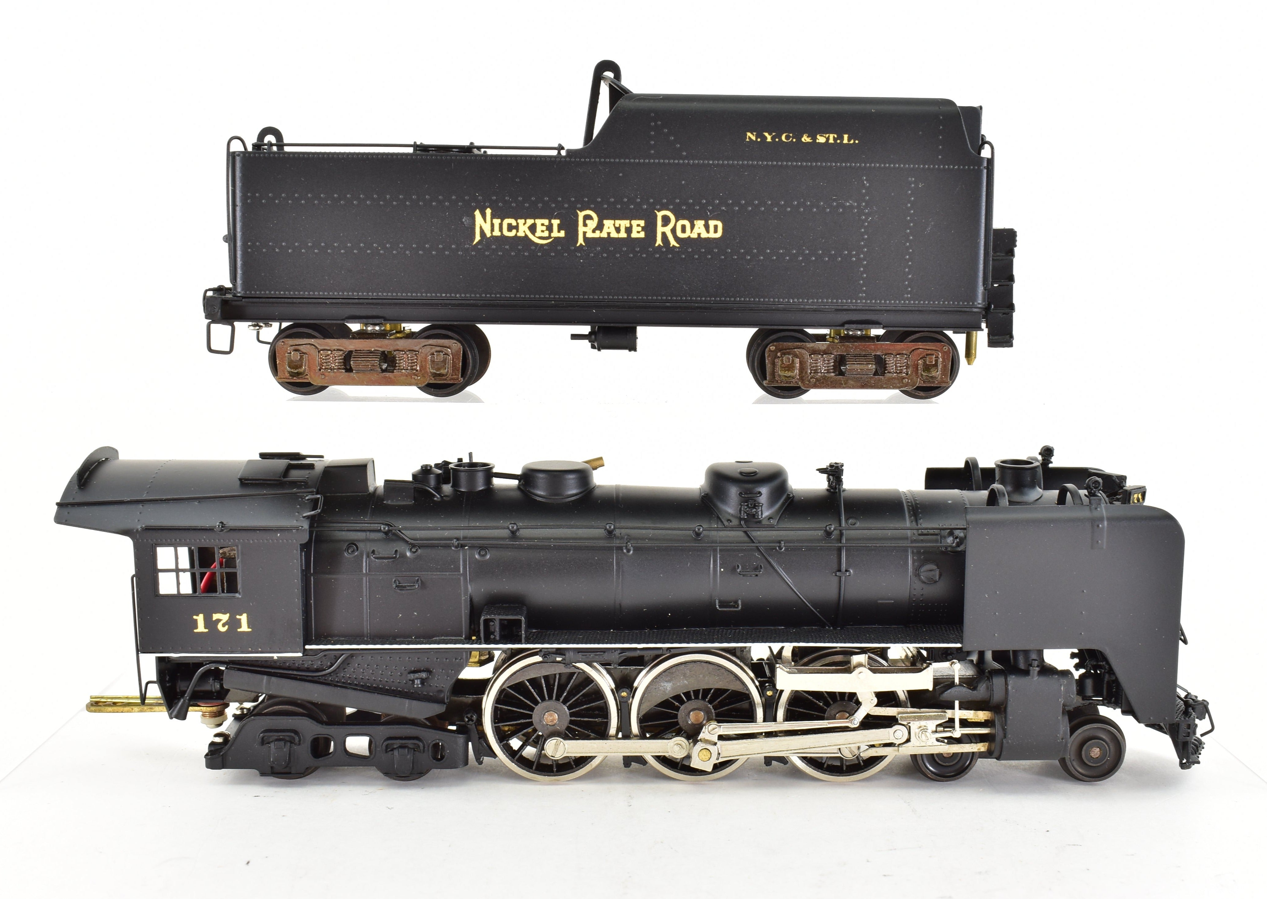 HO Scale Brass NPP Nickel - Plated NKP Class L - 1a 4 - 6 - 4 Pro - Painted Smoke Lifters Model