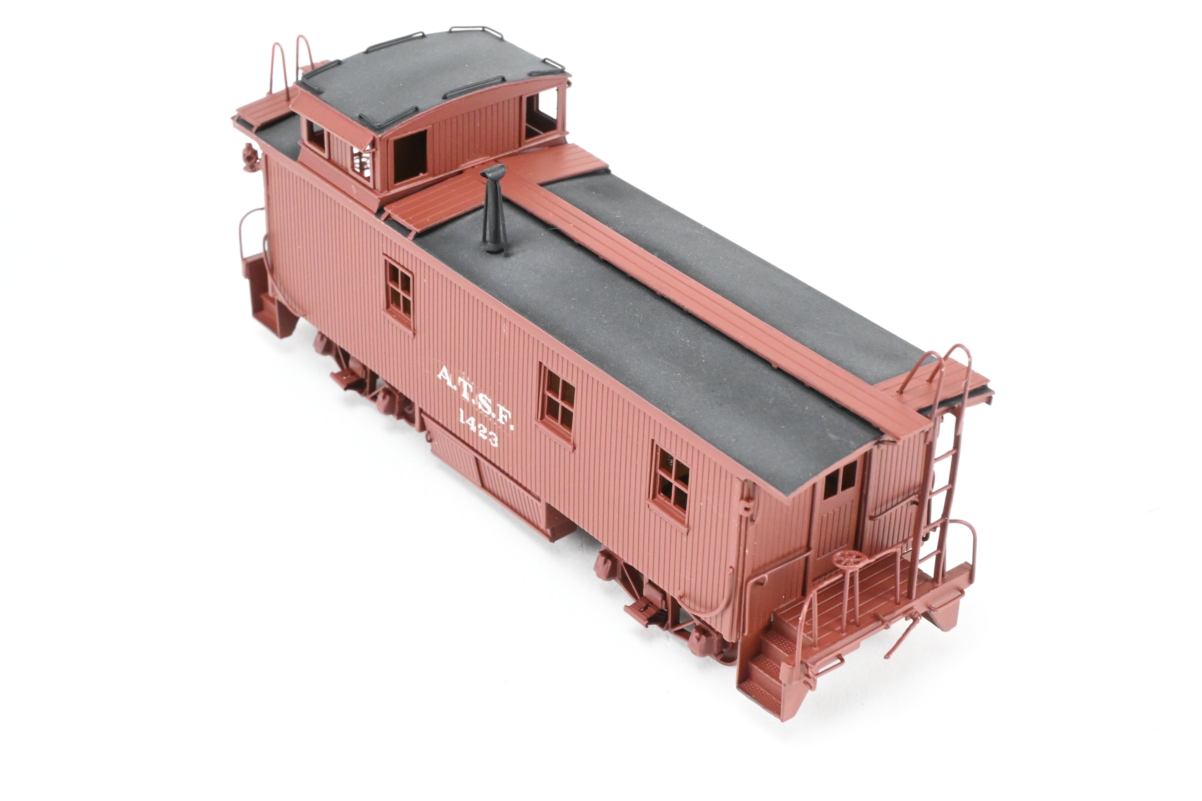 1930s HO Brass ATSF - Santa Fe Wood Caboose CP No. 1423 by Pecos River Brass