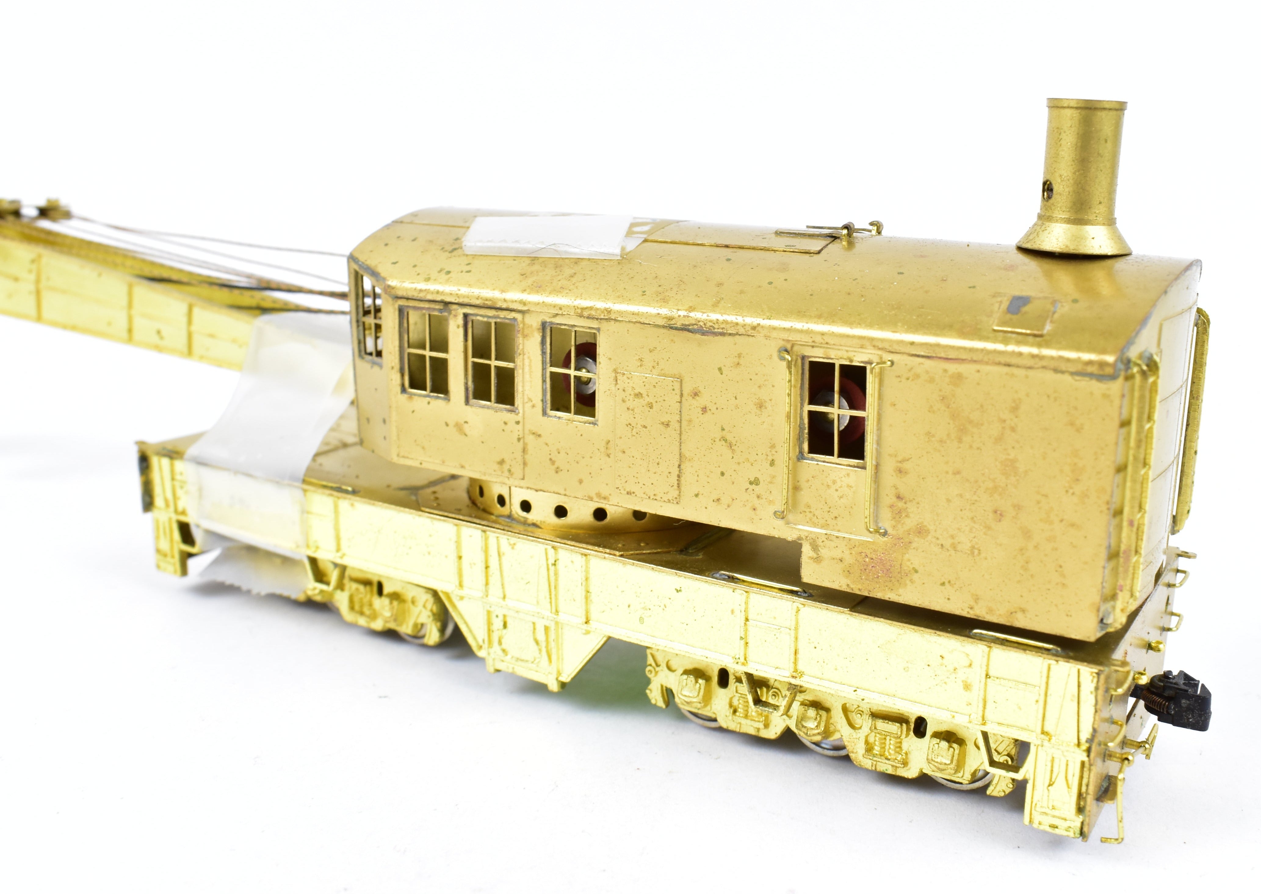 HO Scale Brass Lambert 250-Ton Railway Crane for Track Maintenance