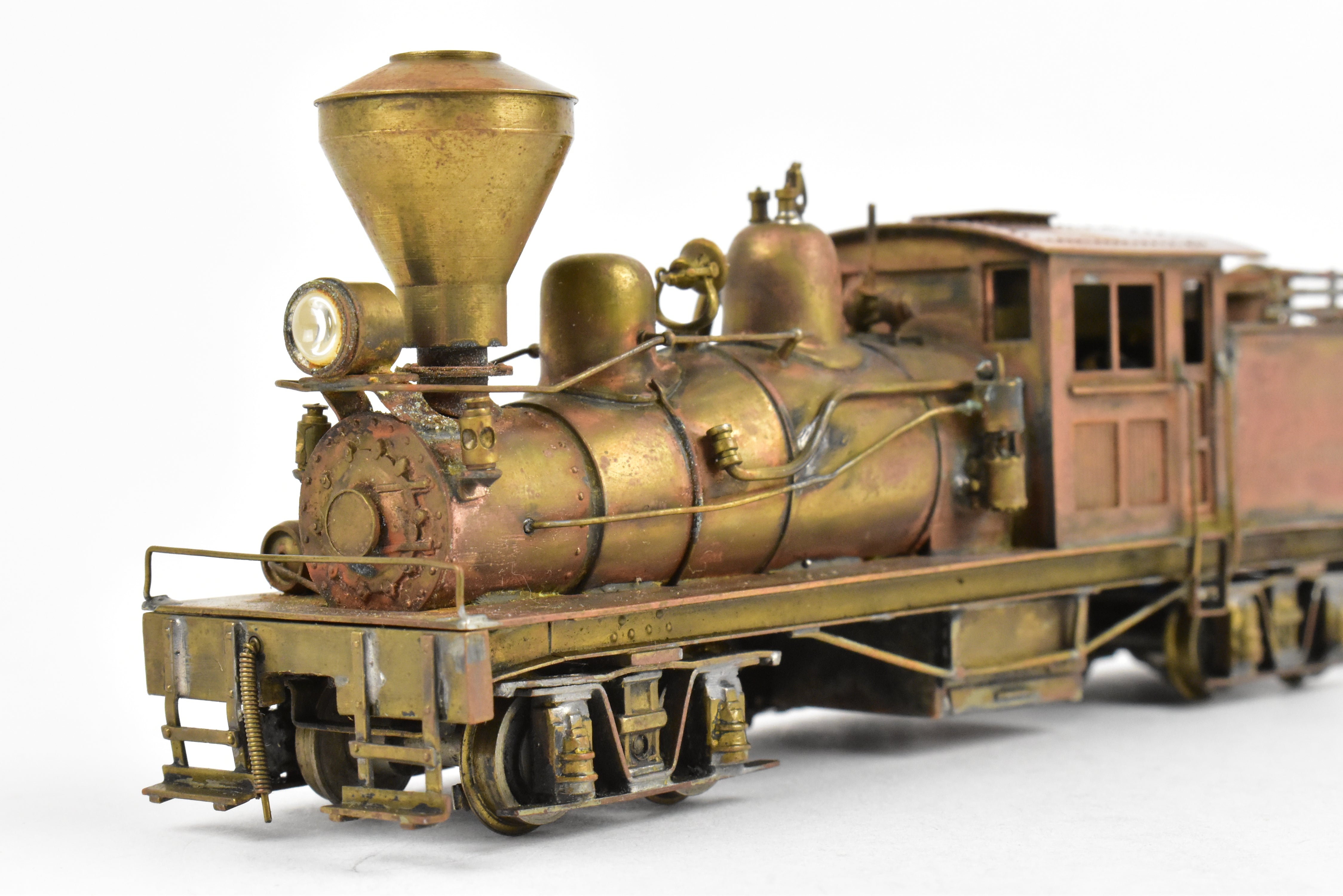 1955 HO Brass PFM - United 2-Truck Class B Shay Geared Locomotive in REBOXX