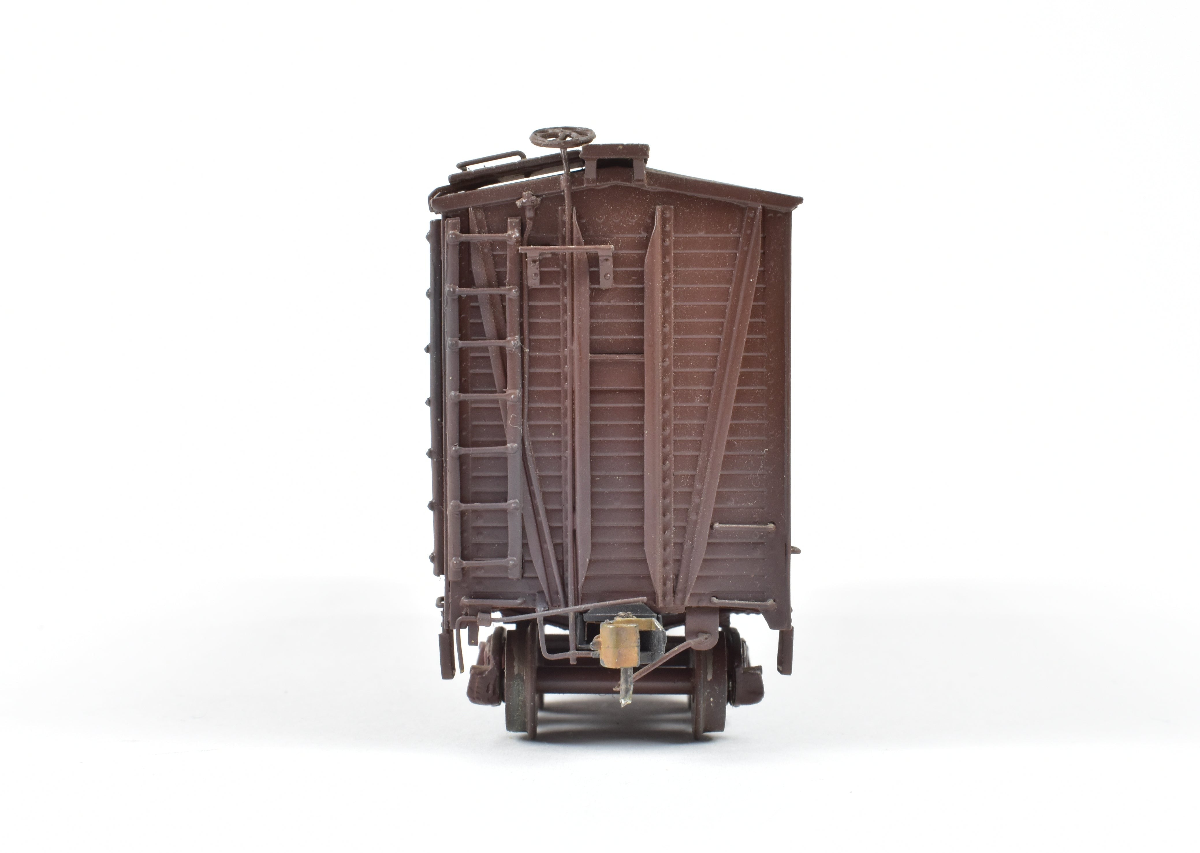 Custom Painted HO Brass Oriental Limited MILW - Milwaukee Road Automobile Box Car