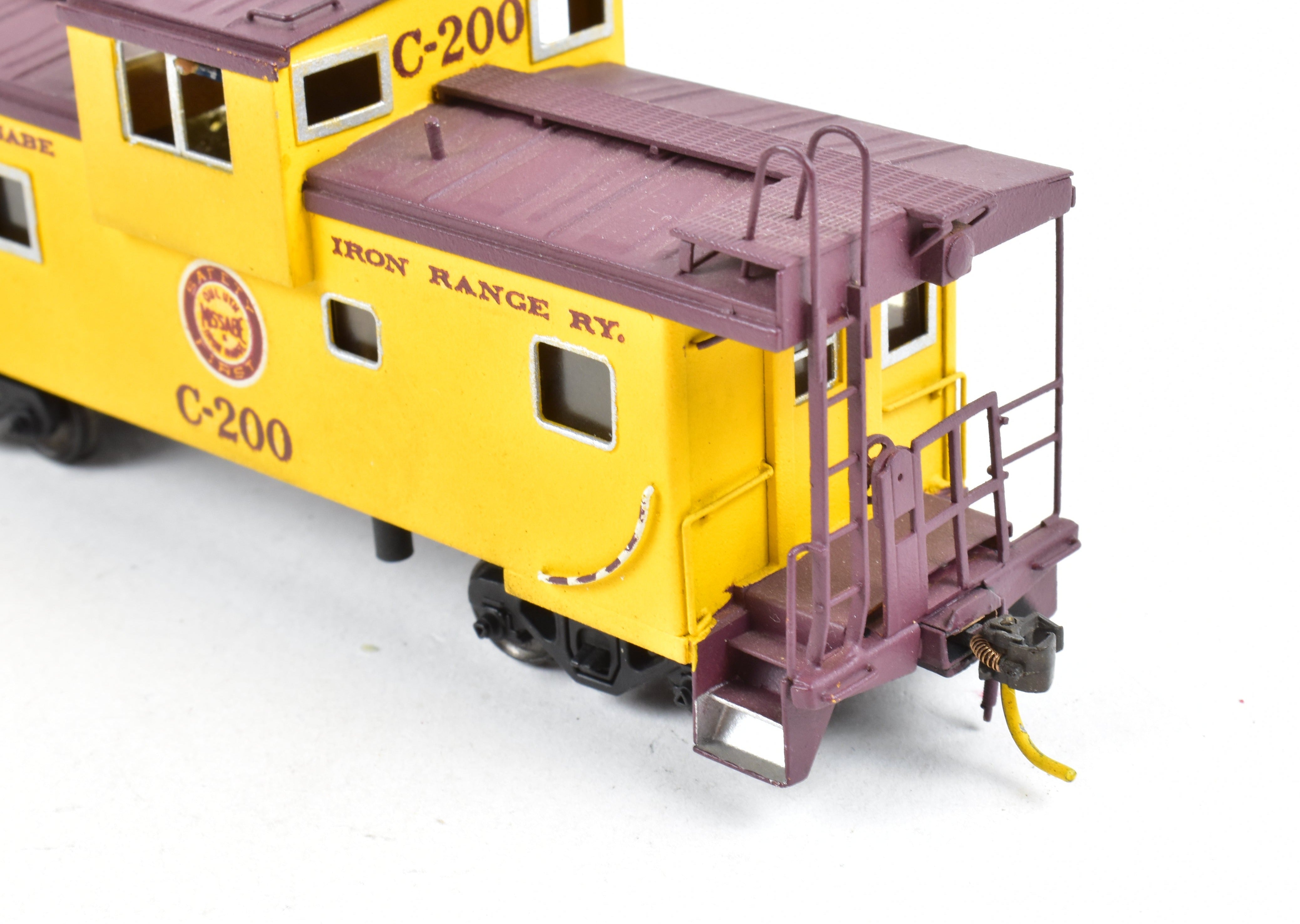 HO Scale Brass DM&IR Wide Vision Caboose by LMB Models, No Original Box