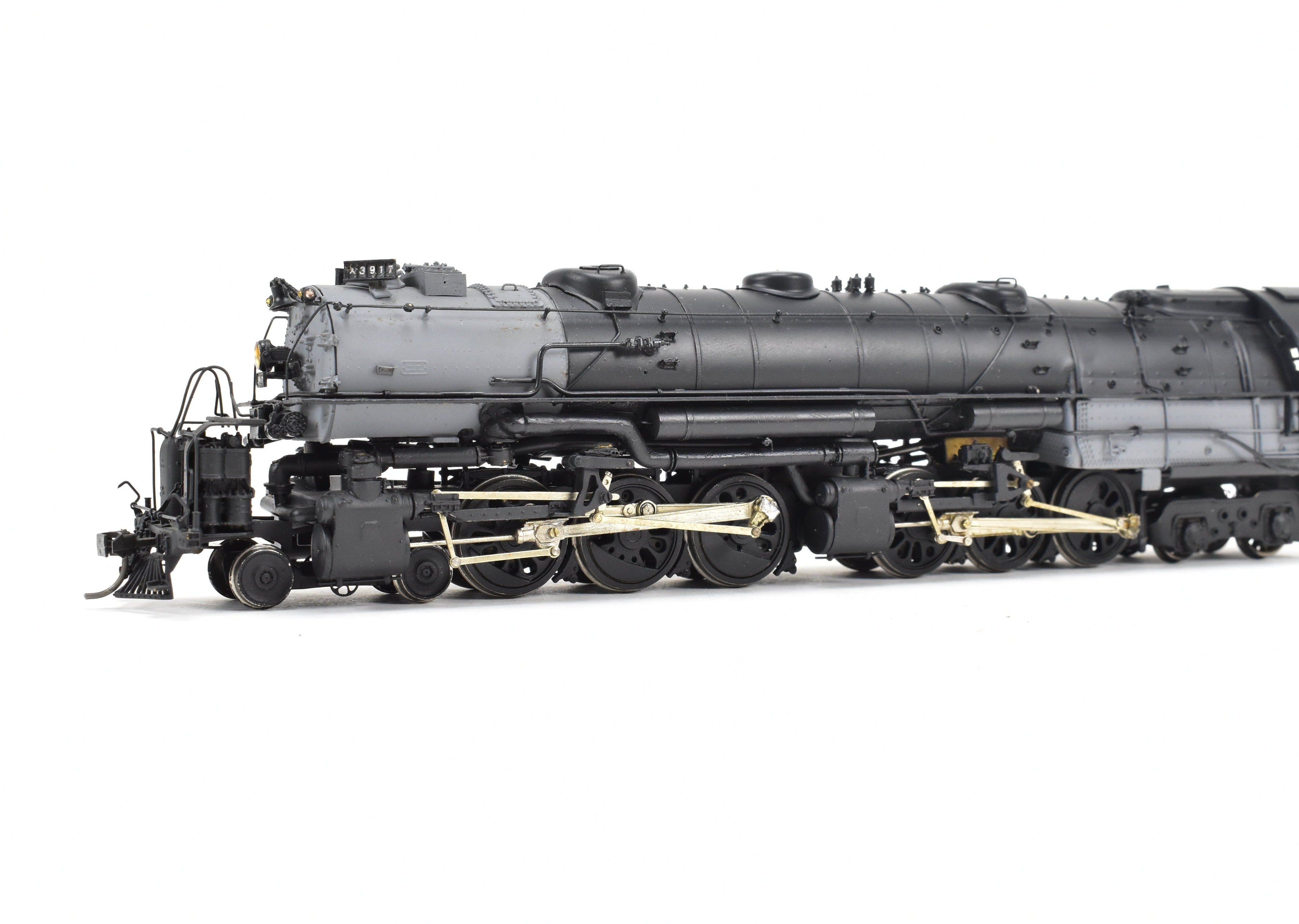 HO Scale Brass Model Train Key Imports UP - Union Pacific 3900 Class 4-6-6-4 Challenger Early Coal Version Locomotive with Custom Paint and Number CP #3917