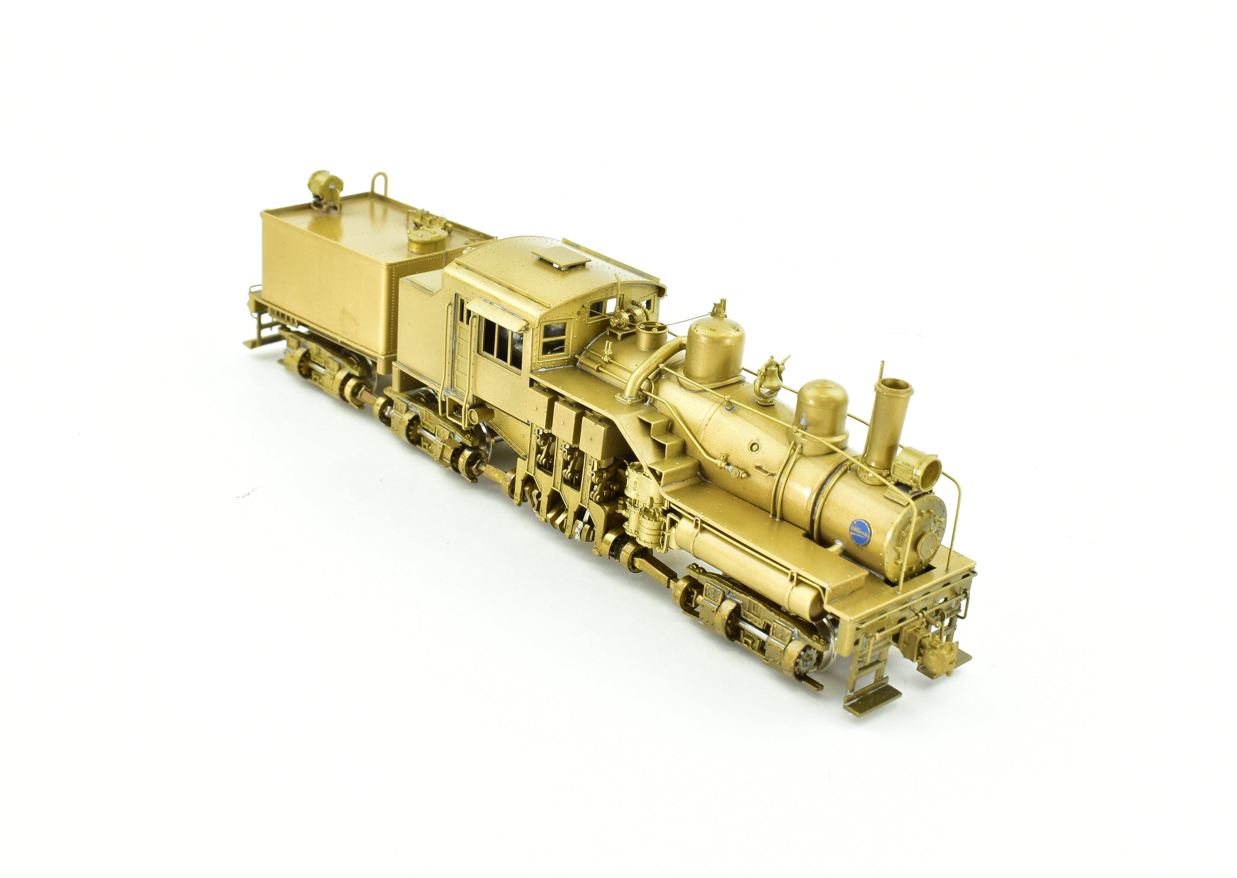 High - Quality HO Scale Brass PFM - United Geared Locomotive Model of the 3 - Truck Willamette Coos Bay Lumber Co.