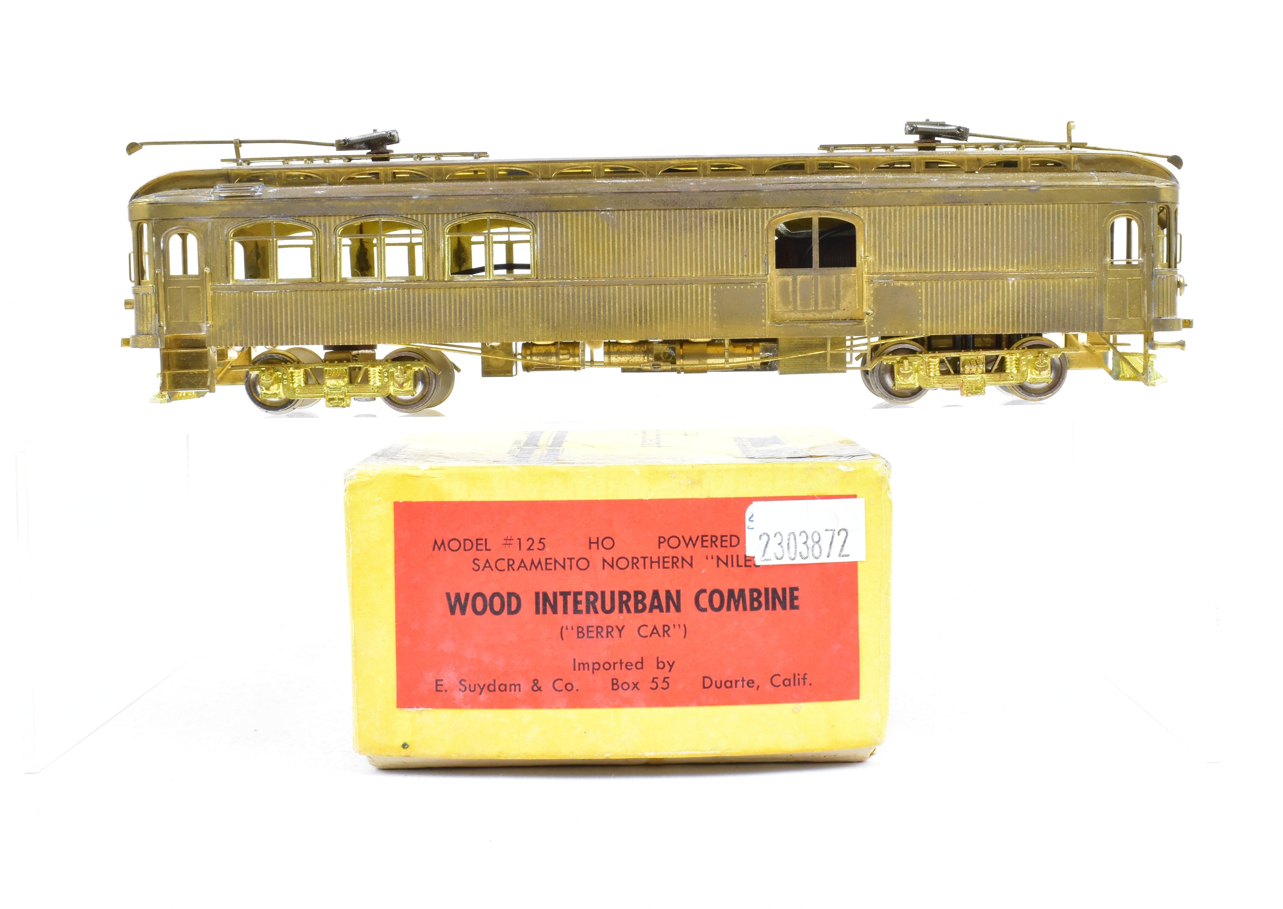 1967 HO Brass Suydam Sacramento Northern Niles Wood Interurban Combine Berry Model