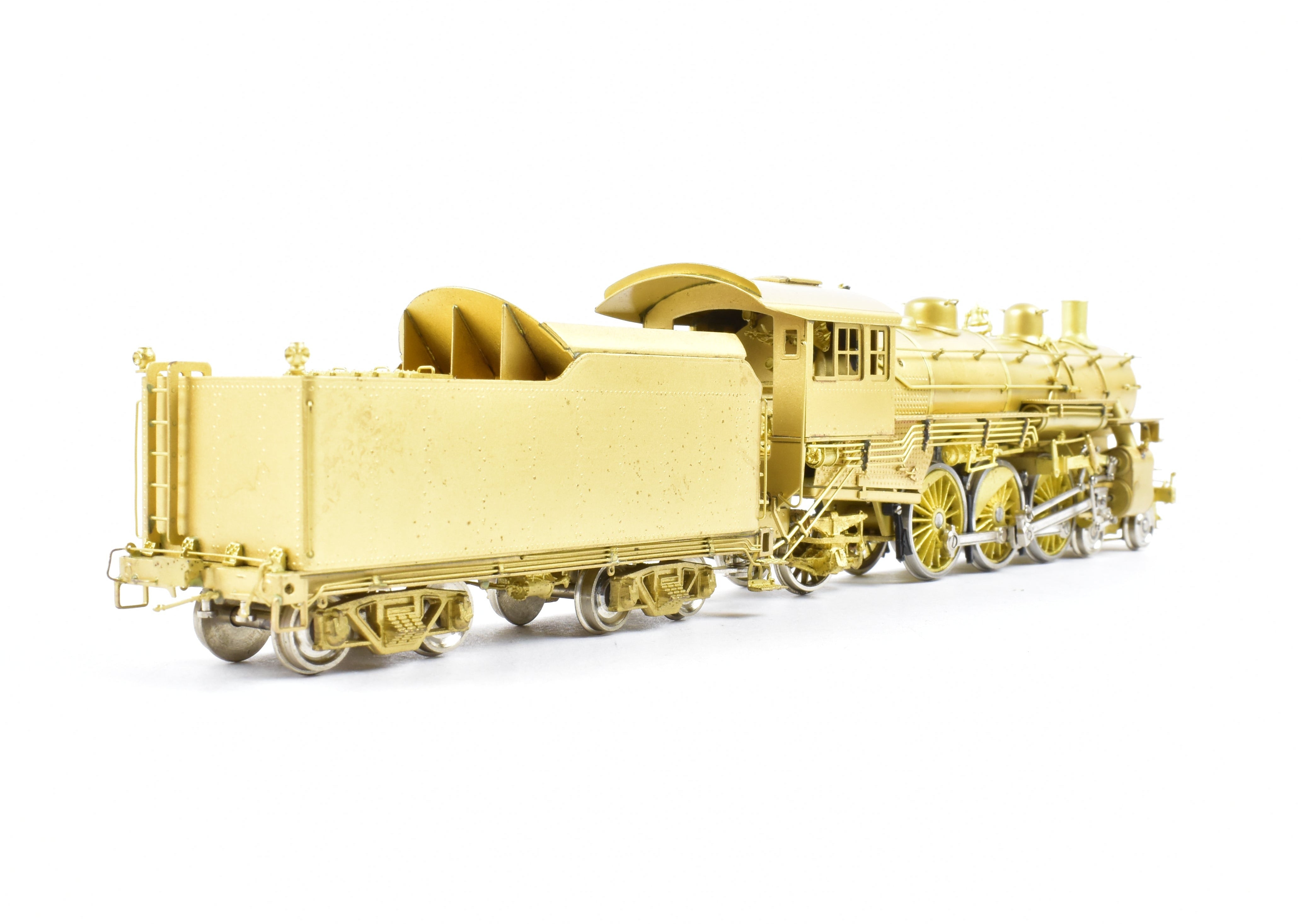 HO Scale Brass Nickel - Plated Model Train: Chicago & North Western Class E 4 - 6 - 2 Pacific Locomotive by NPP (Nickel Plate Products)