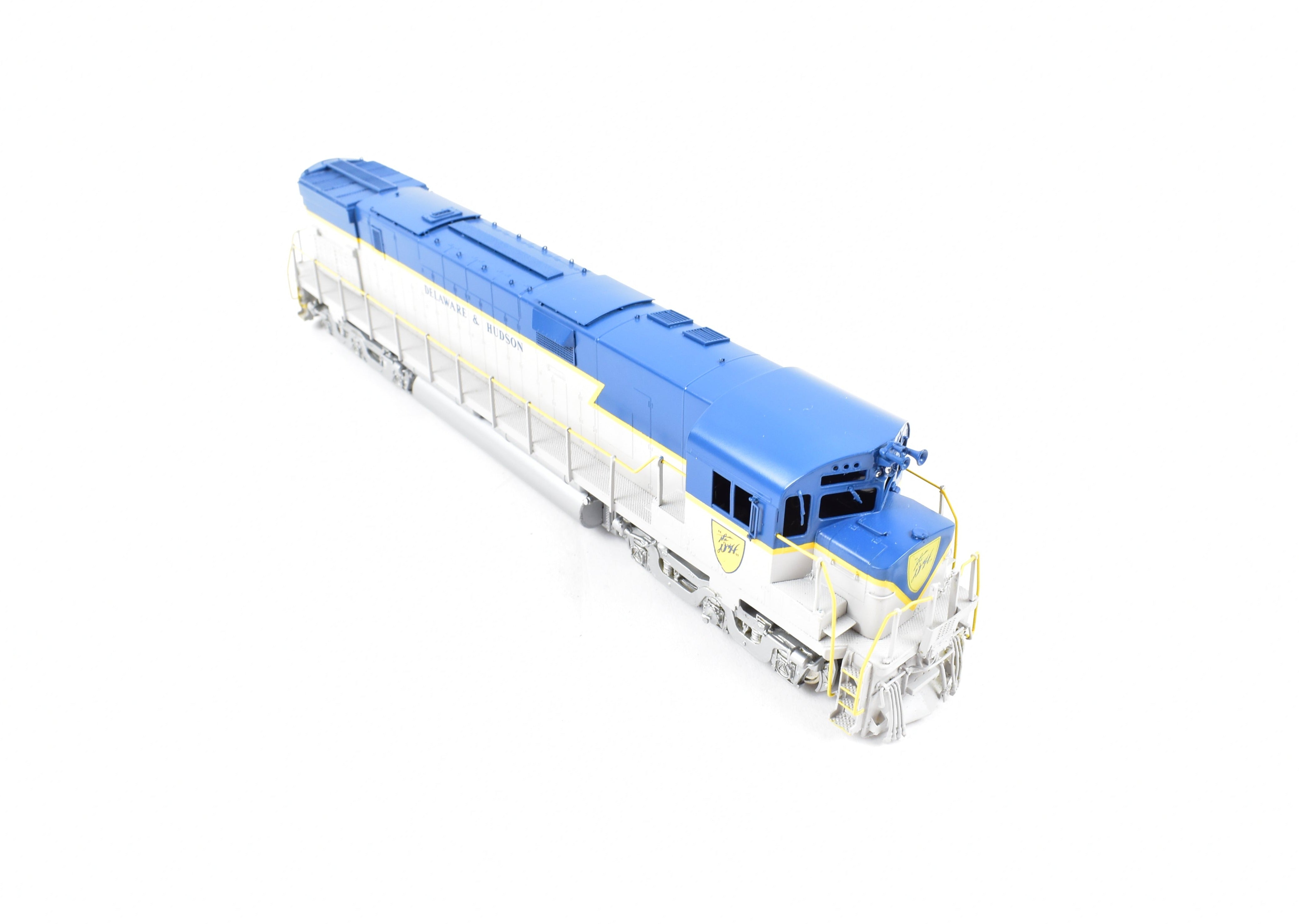 HO Scale Brass Delaware and Hudson C - 628 FP Locomotive Model in Blue/Grey Scheme by HO Brass Oriental Limited and Challenger Imports