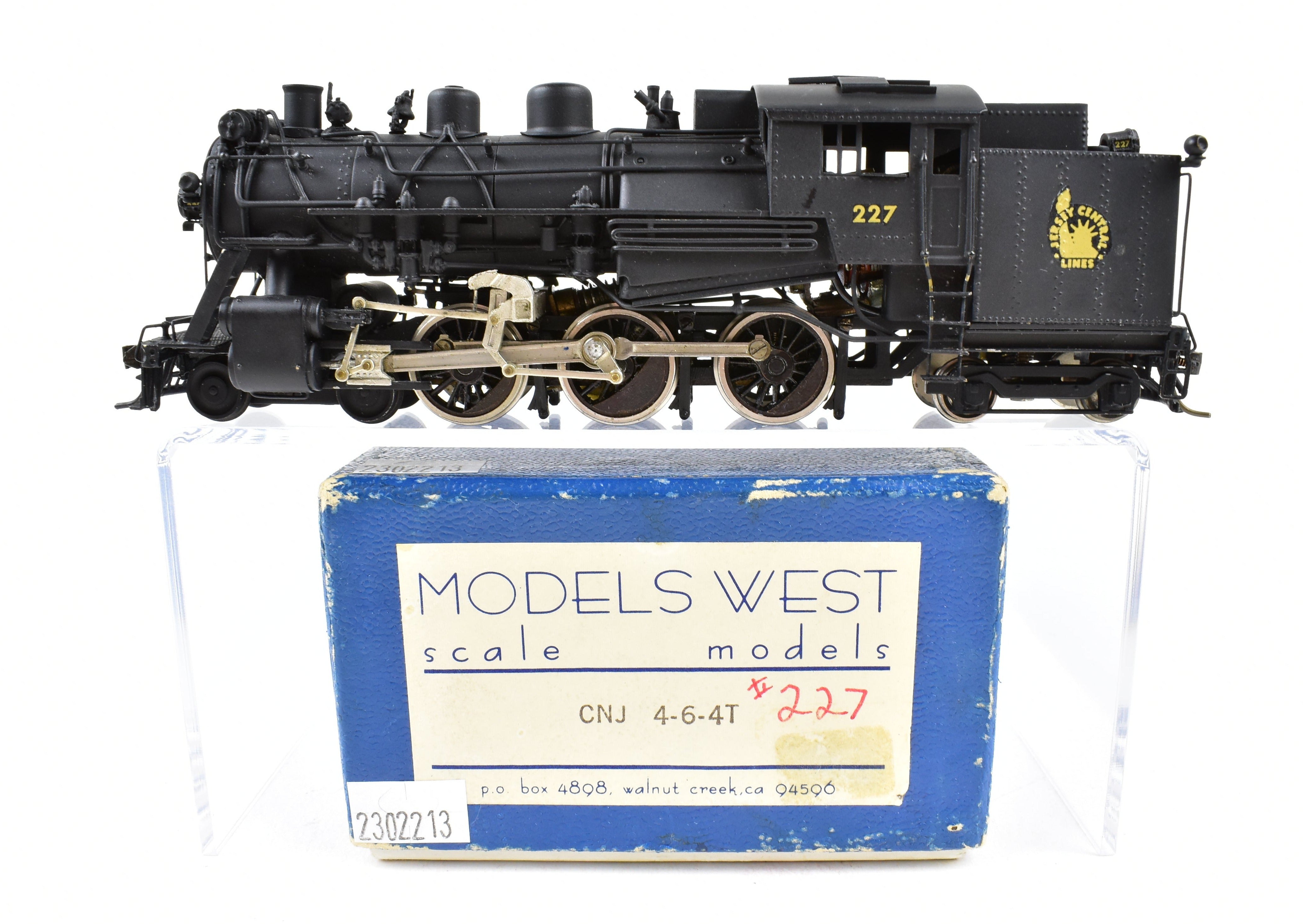 High - Quality HO Scale Brass Model Train of West CNJ - Central Railroad Of New Jersey 4 - 6 - 4T H - 1s with Custom Painting