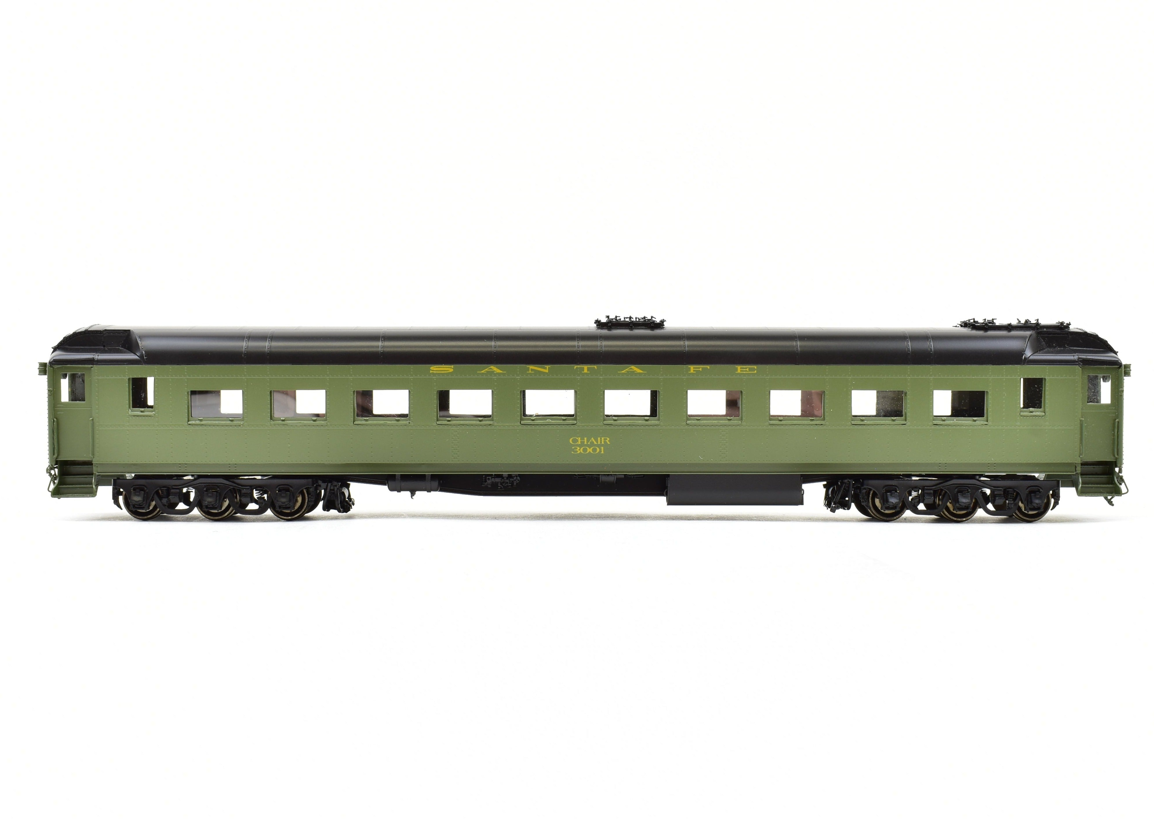 HO Scale Brass ATSF - Santa Fe 3000 Series Heavyweight Chair Car FP