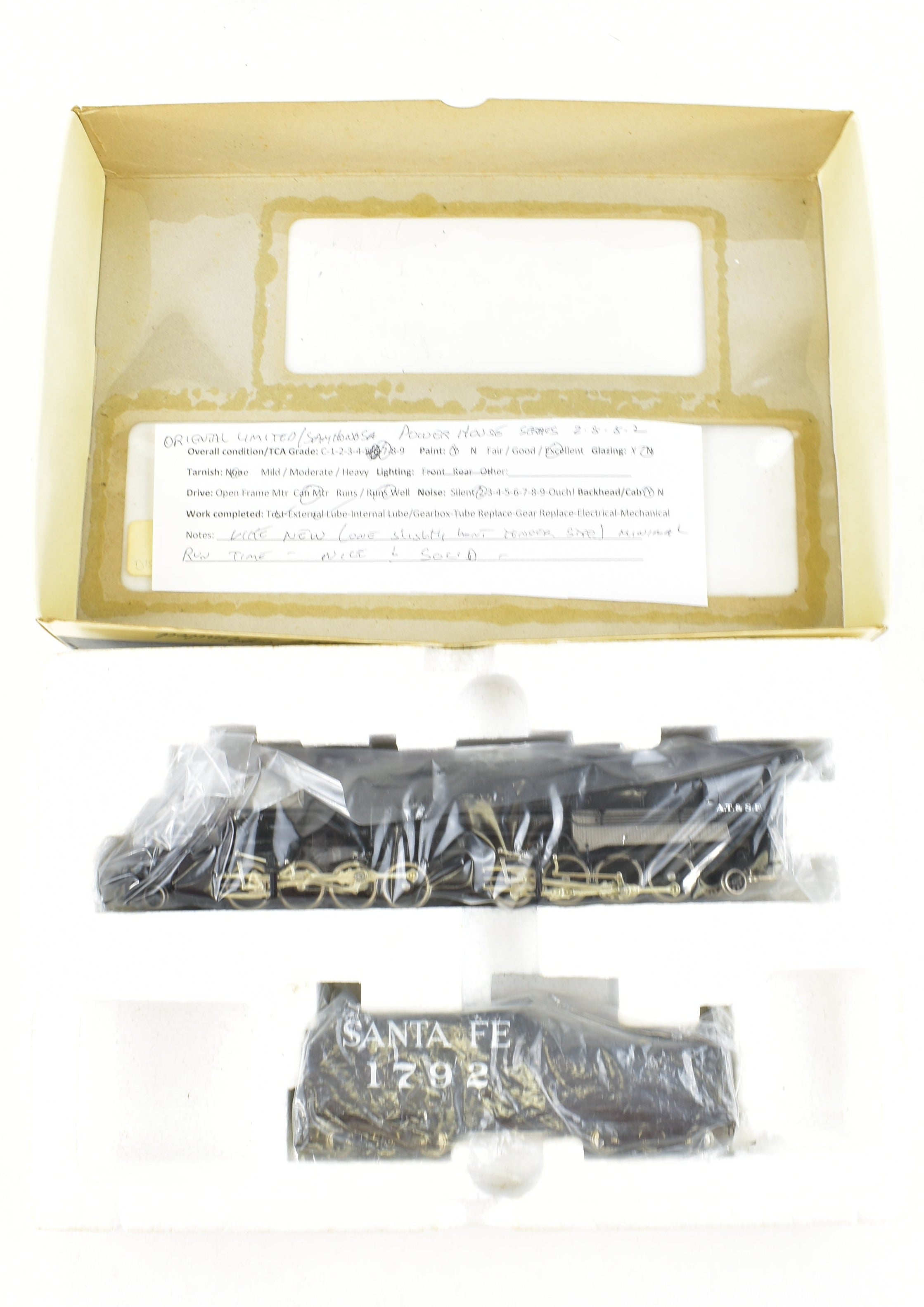 HO Scale Brass ATSF - Santa Fe USRA 2-8-8-2 Mallet Factory-Painted Powerhouse Model