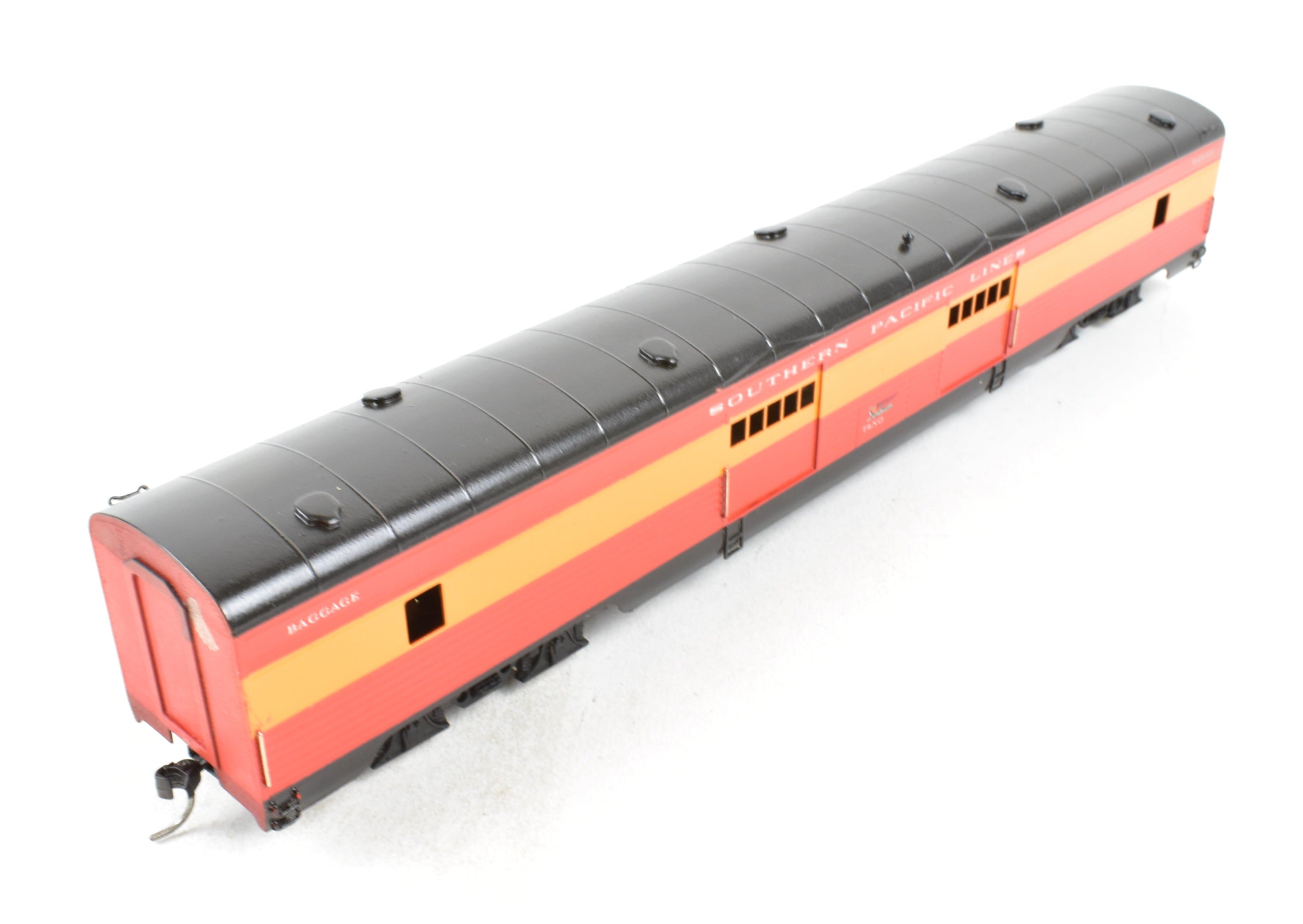 HO Scale Brass Soho T&NO - Texas & New Orleans Sunbeam Baggage Car with Corrugated Sides and Custom Painting