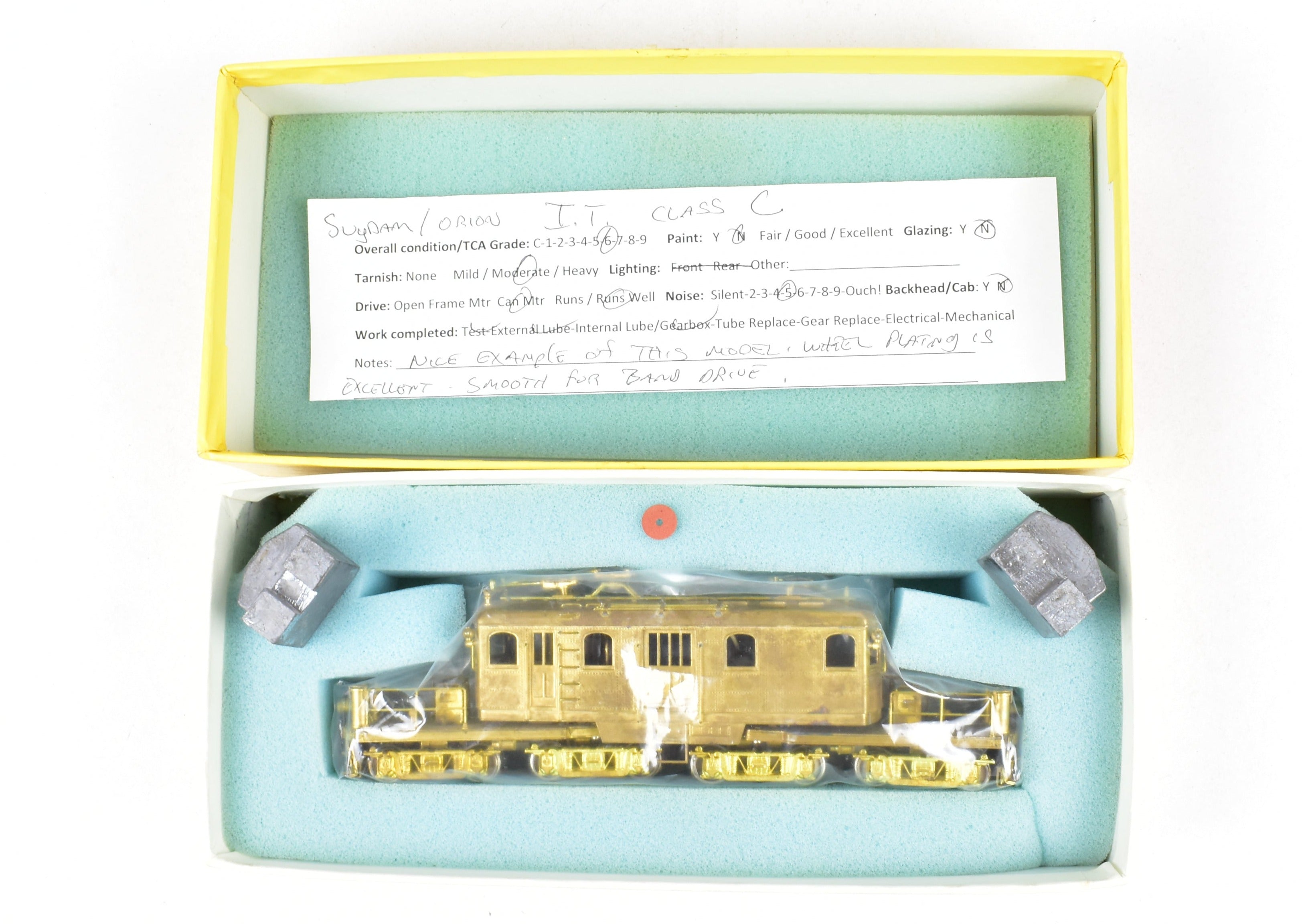High - Quality HO Scale Brass Suydam Illinois Terminal Class C Electric Freight Locomotive Model