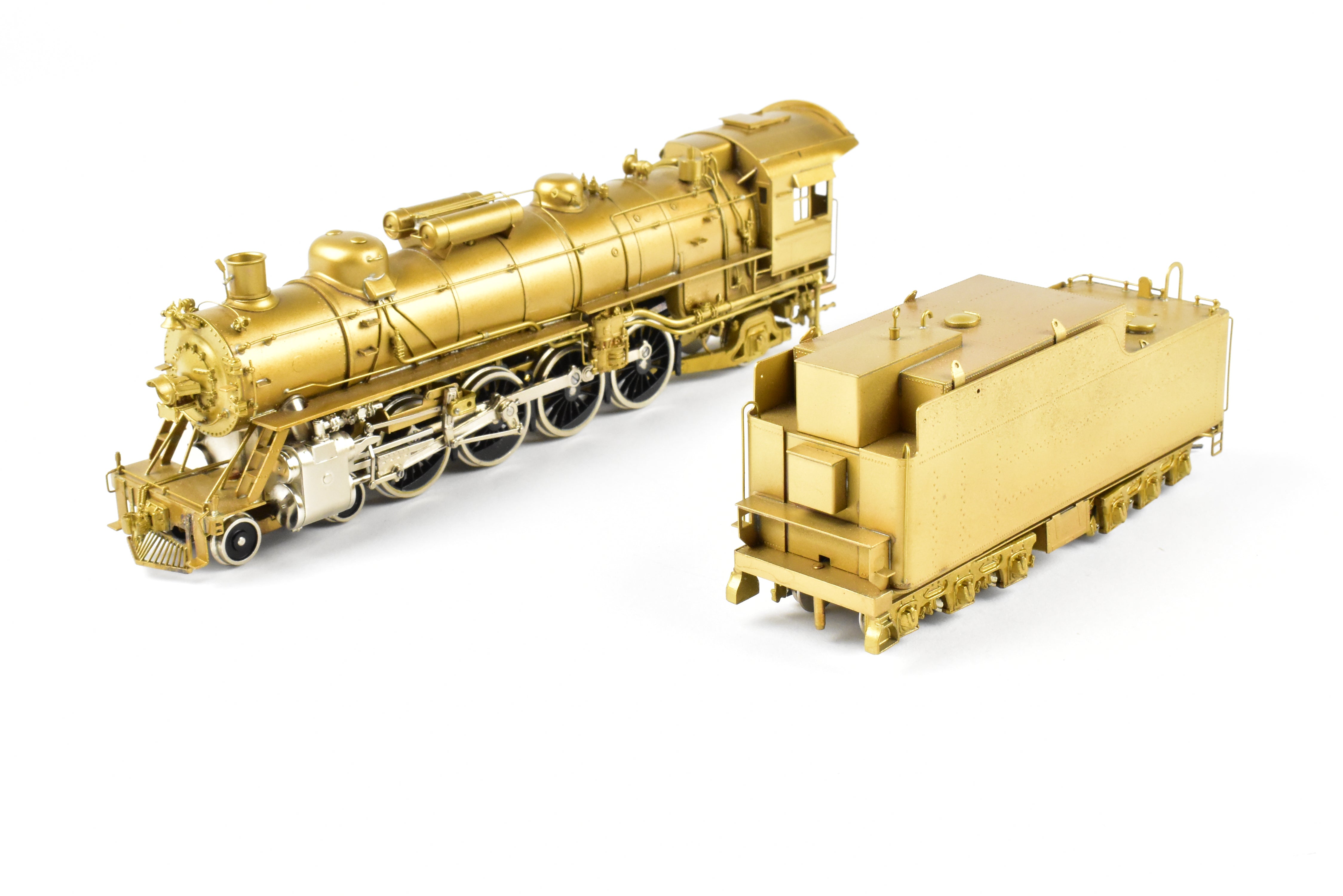 HO Scale Brass Toby PFM Frisco 4-8-2 Mountain Locomotive with Plated Cylinders