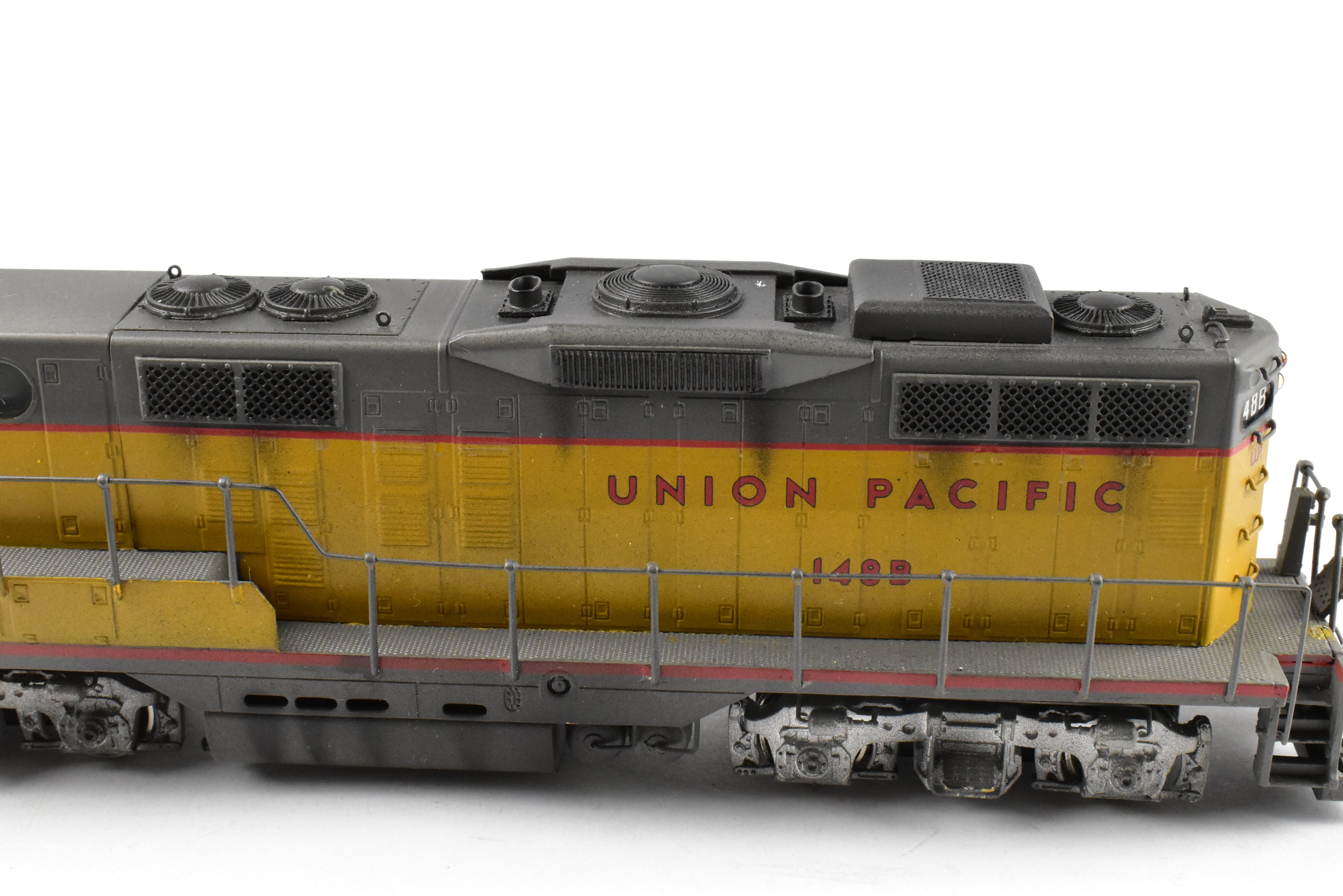HO Brass Oriental Limited Union Pacific EMD GP9 1750 HP Weathered Cabless B-Unit #148B