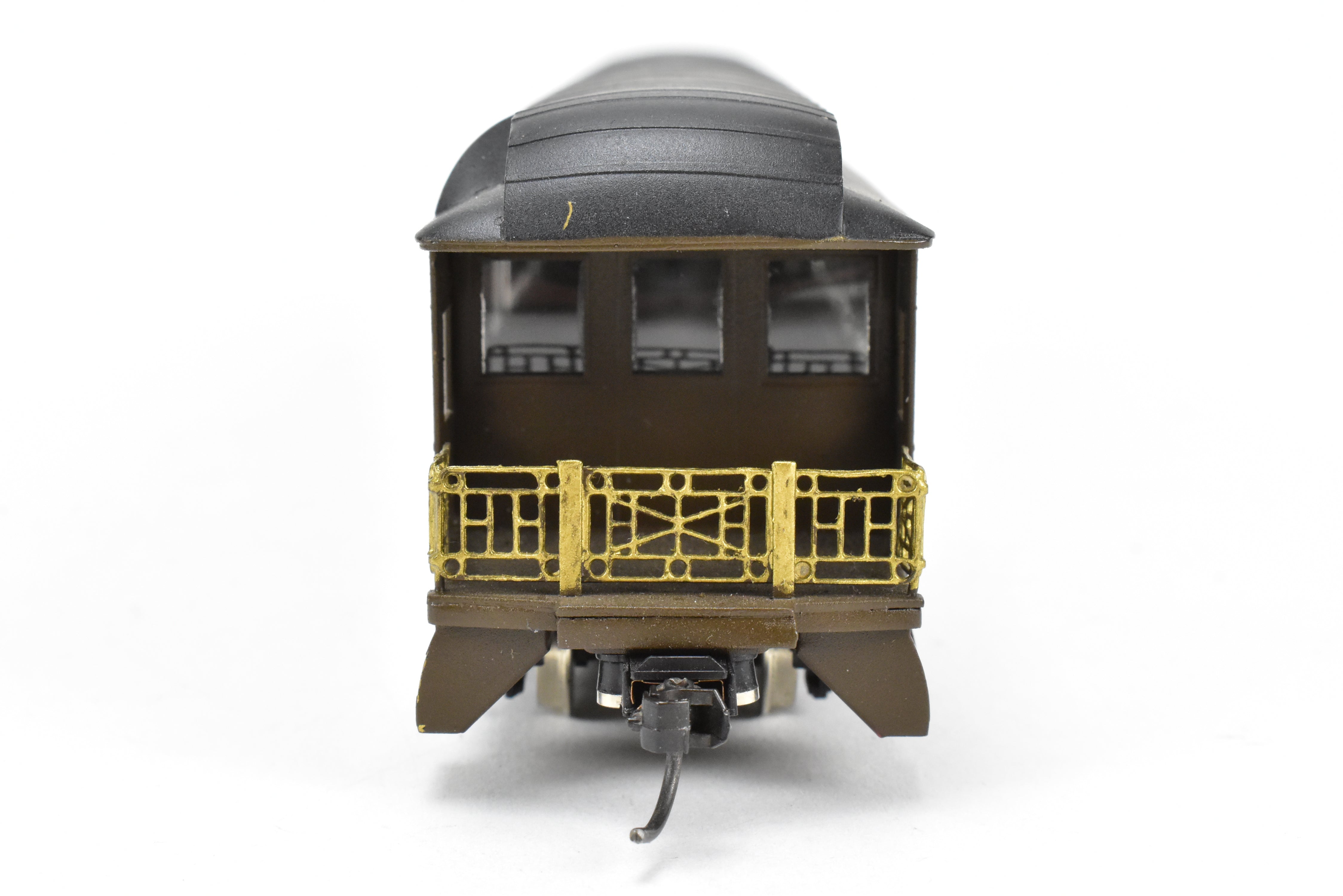 Custom Painted HO Scale Brass Lambert AT&SF Santa Fe Cafe Lounge Observation Car #1514 with Incorrect Box