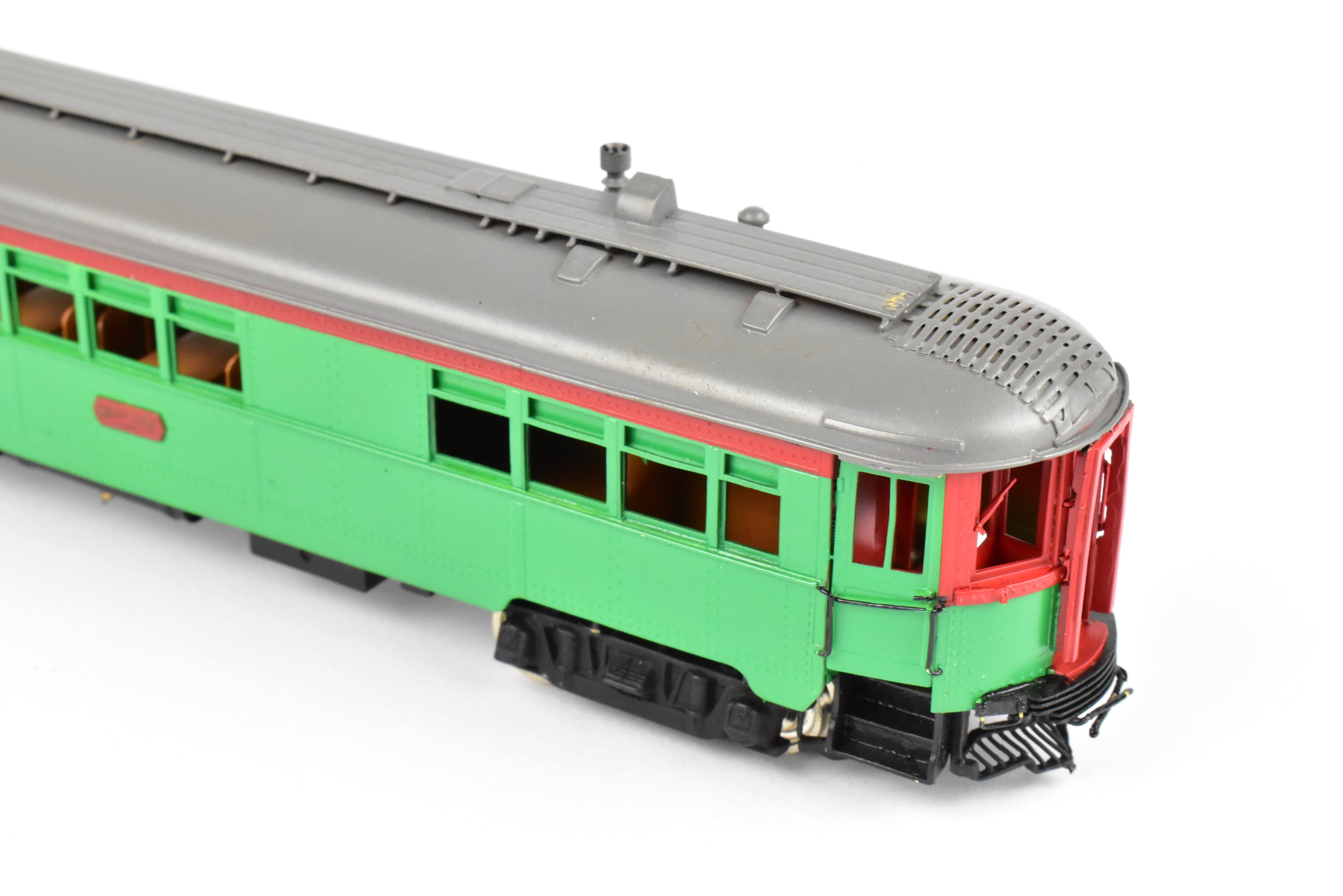 HO Brass Nickel-Plated North Shore Line Tavern Lounge Car No. 415 Factory Painted
