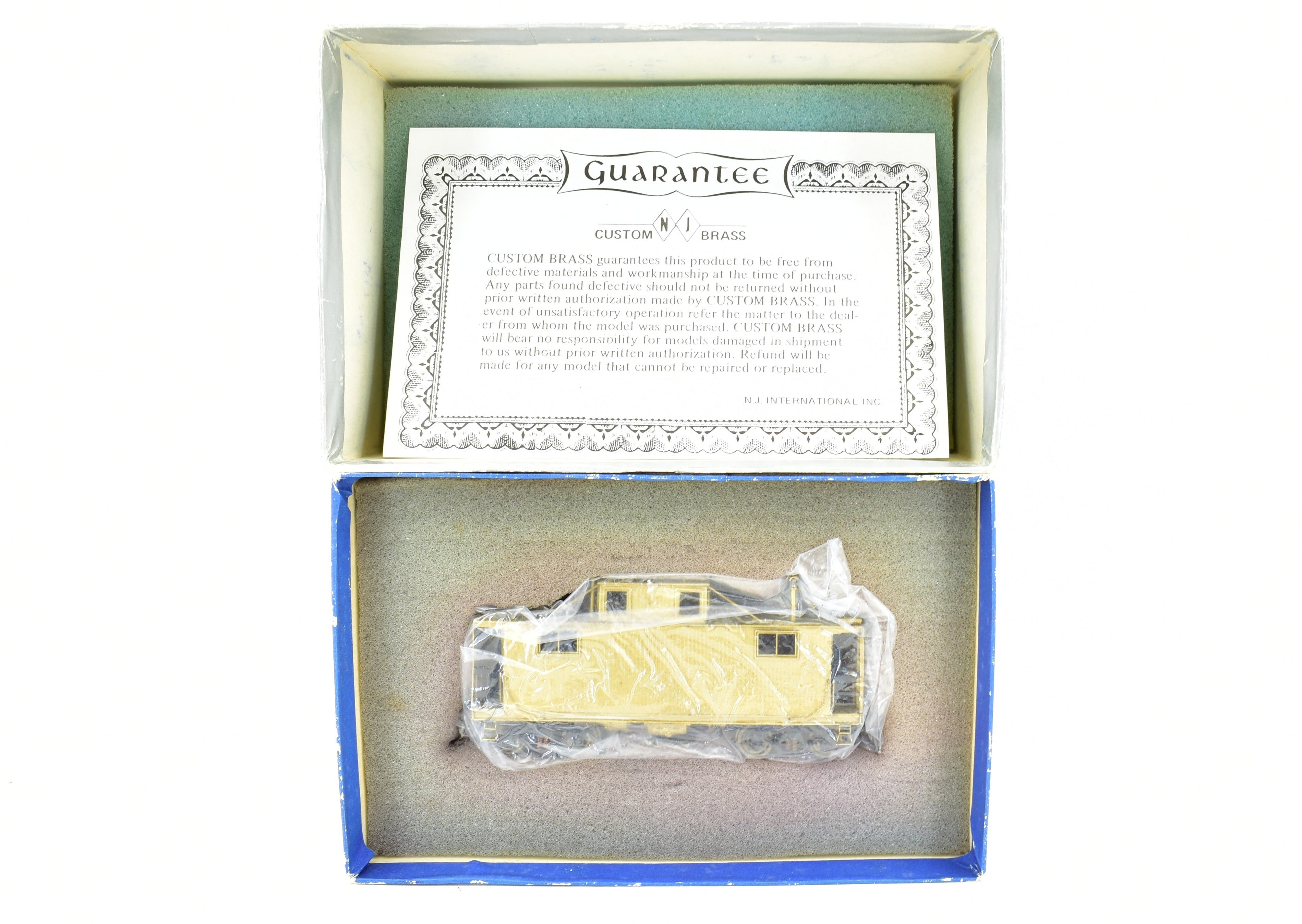 HO Scale Brass Model of NJ Custom Brass Long Island Railroad (LIRR) N - 52A Caboose for Model Train Enthusiasts