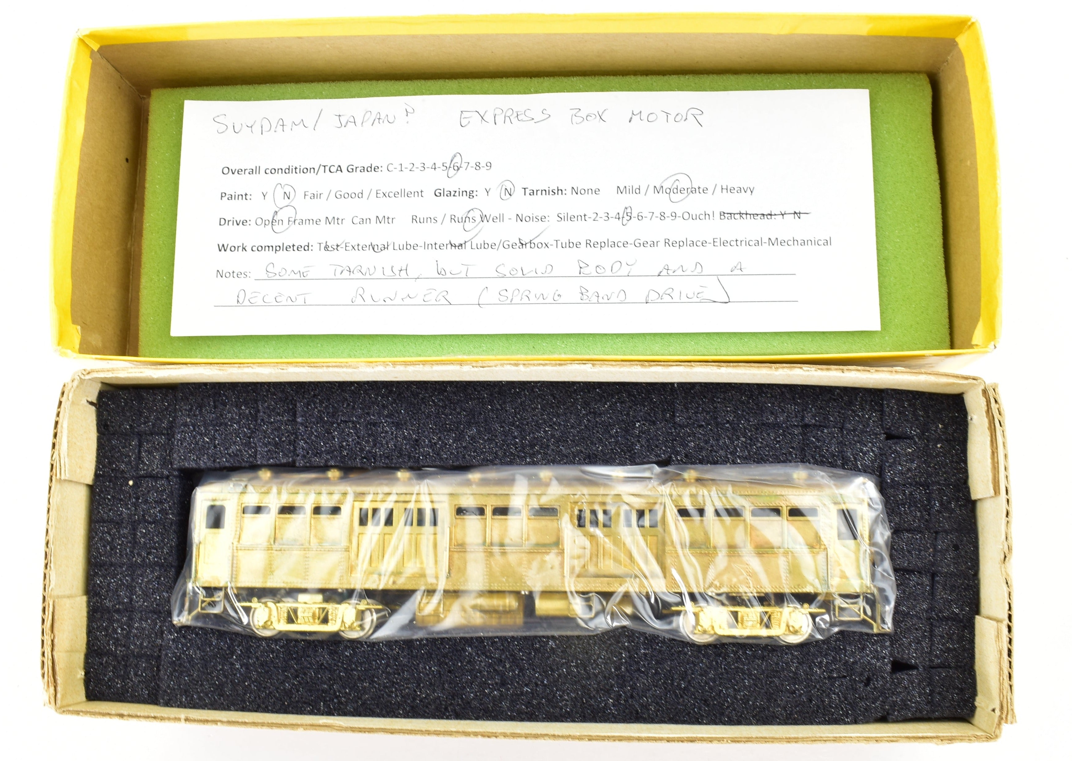 HO Scale Brass Suydam Pacific Electric Express Box Motor Model