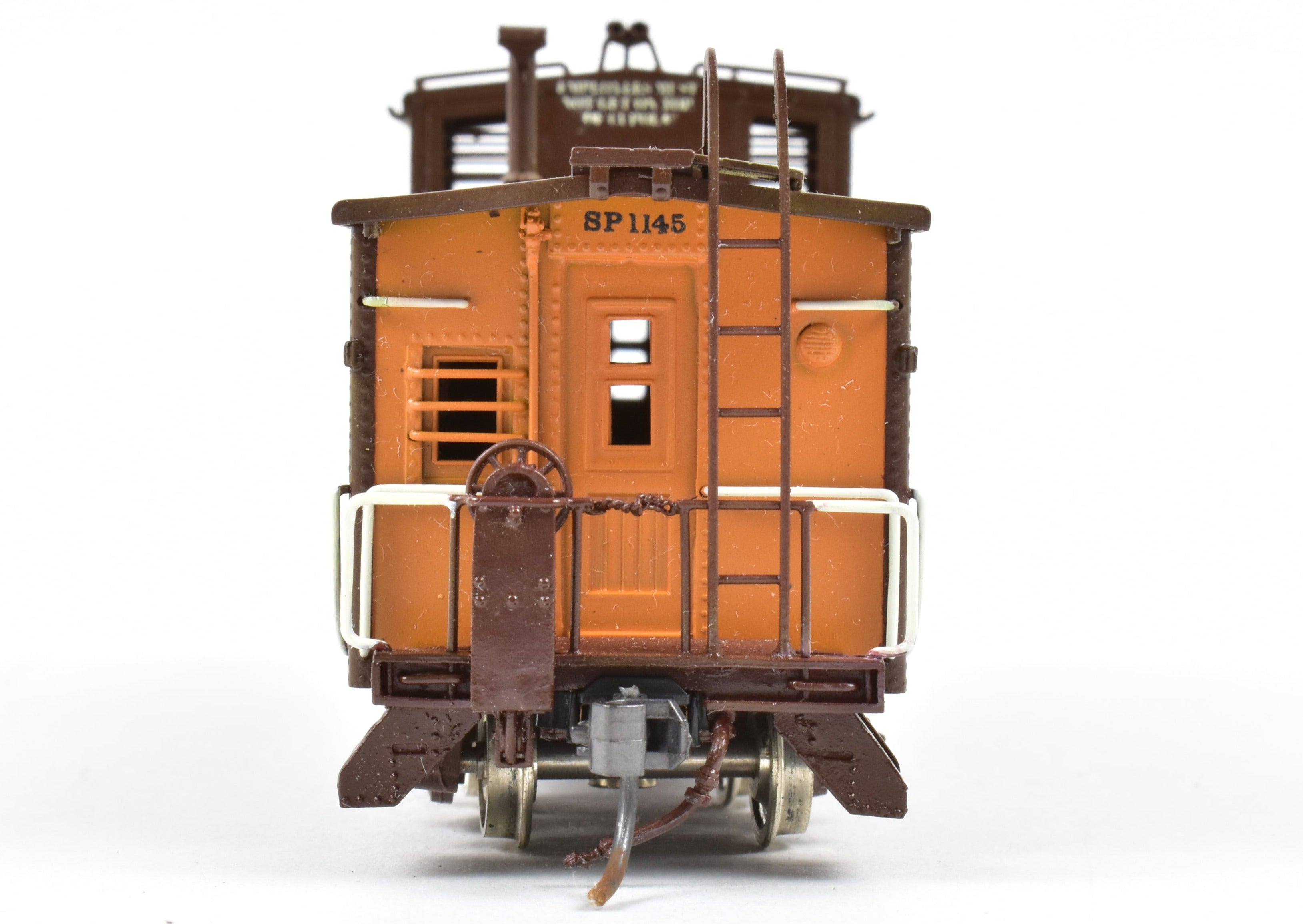 HO Scale Brass Pacific Fast Mail (PFM) SKI SP - Southern Pacific Modern Era C - 40 - 3 Steel Caboose Model Factory Painted with Road Number 1145