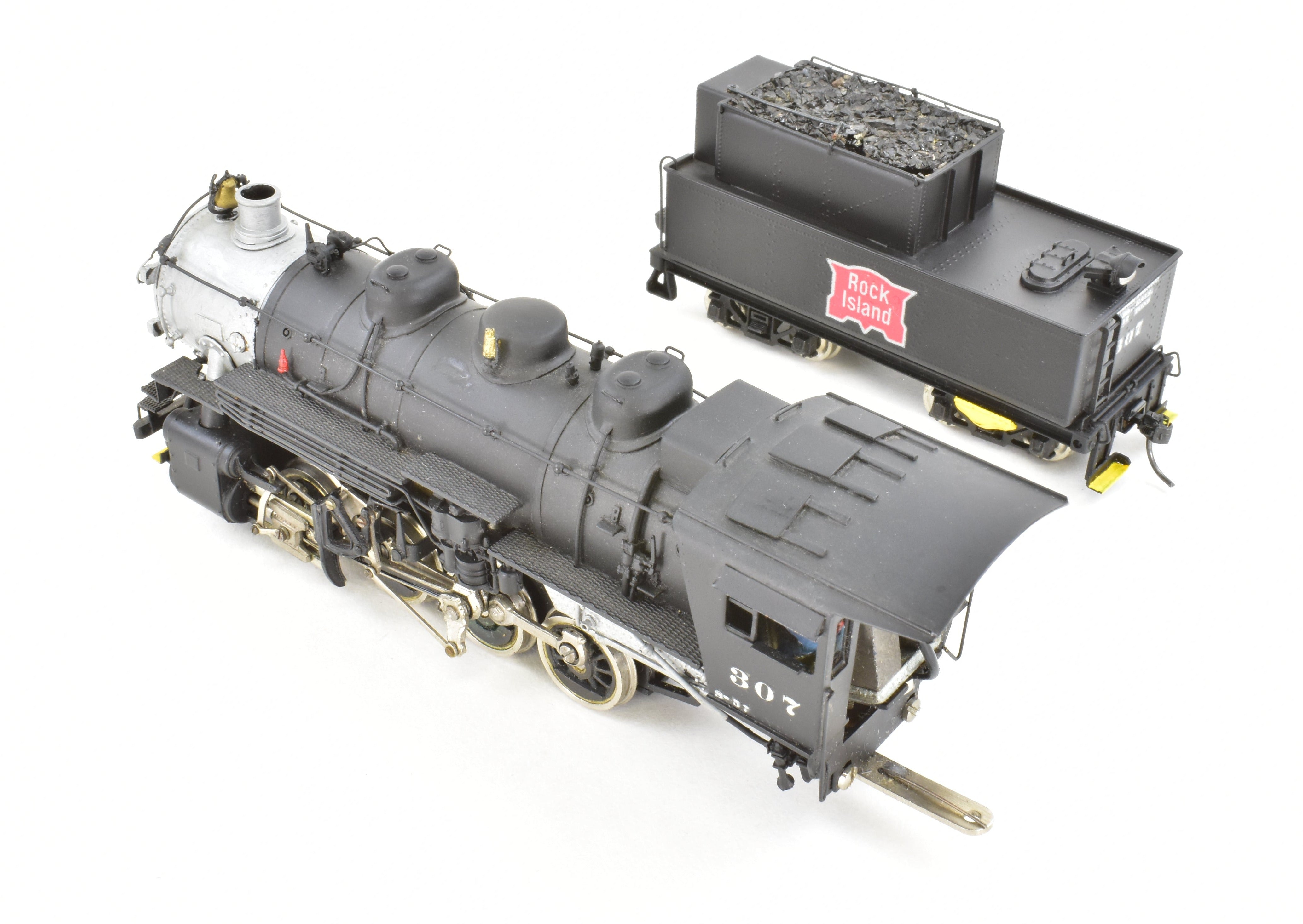 High - Quality HO Scale Brass PFM - Tenshodo CRI&P Rock Island 0 - 8 - 0 Switcher Locomotive Model, FP No. 307