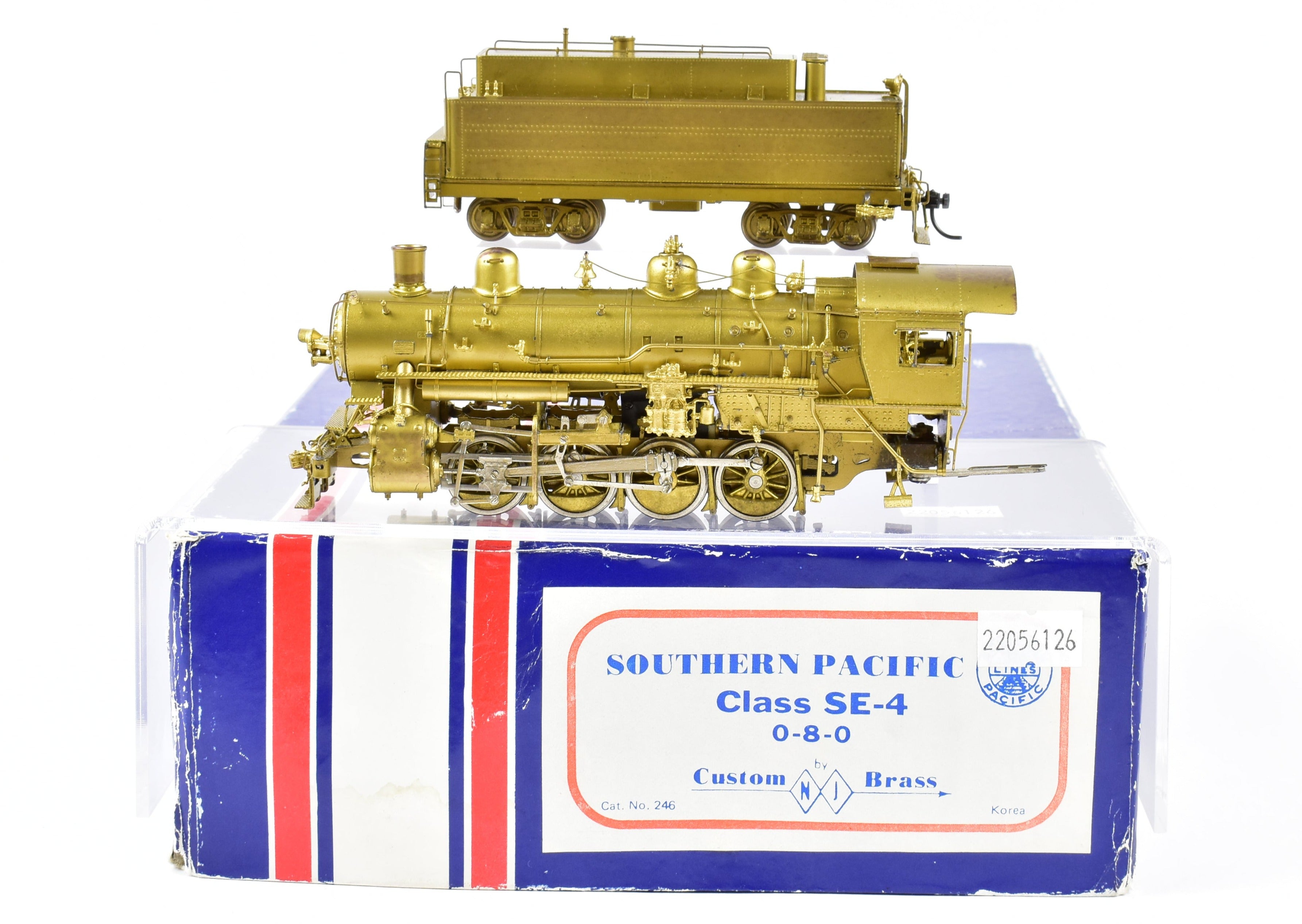 HO Scale Brass Southern Pacific Class SE-4 0-8-0 Locomotive with New NWSL Gearbox