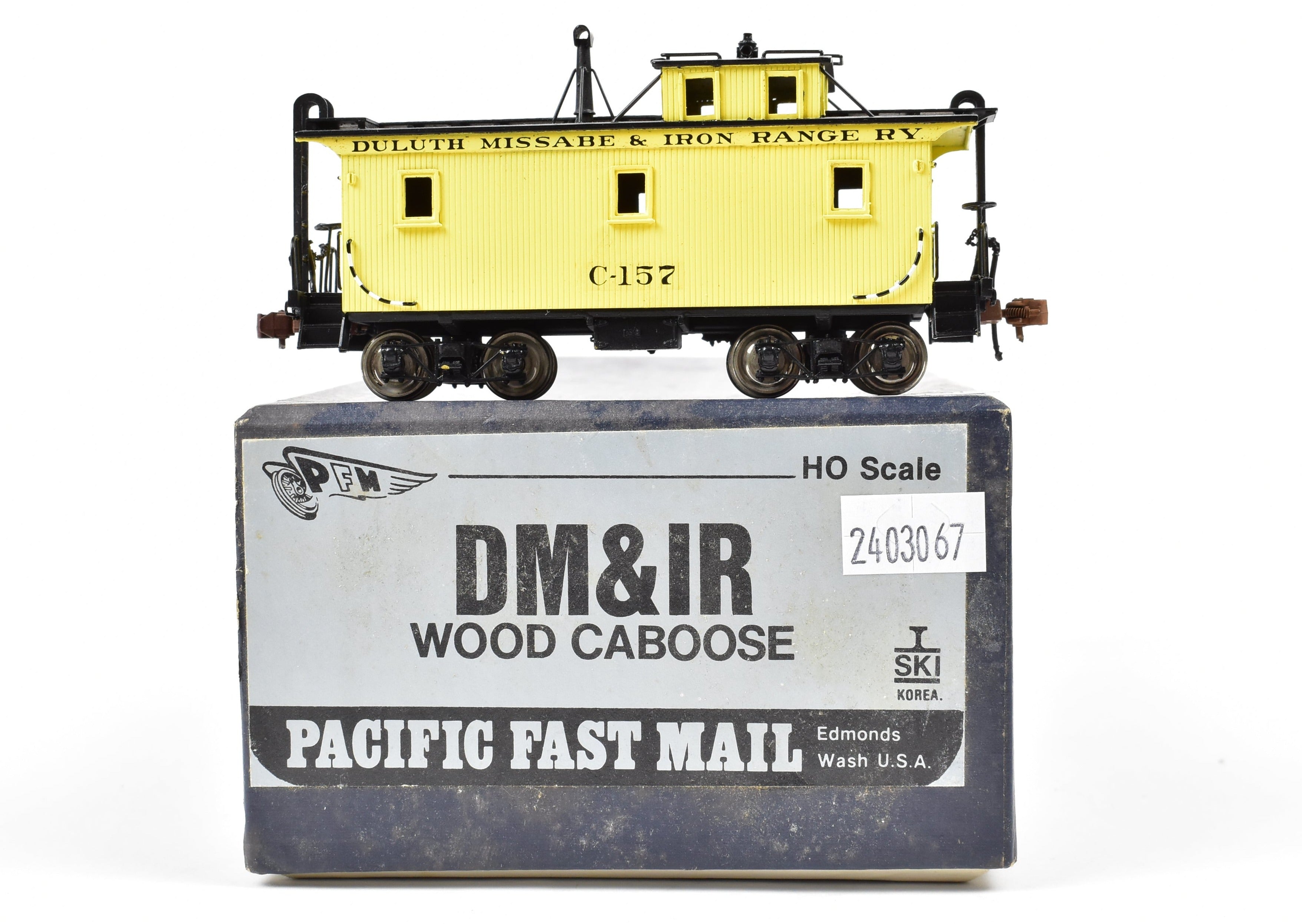 HO Scale Brass SKI Duluth Missabe & Iron Range Wood Caboose FP Model C-157