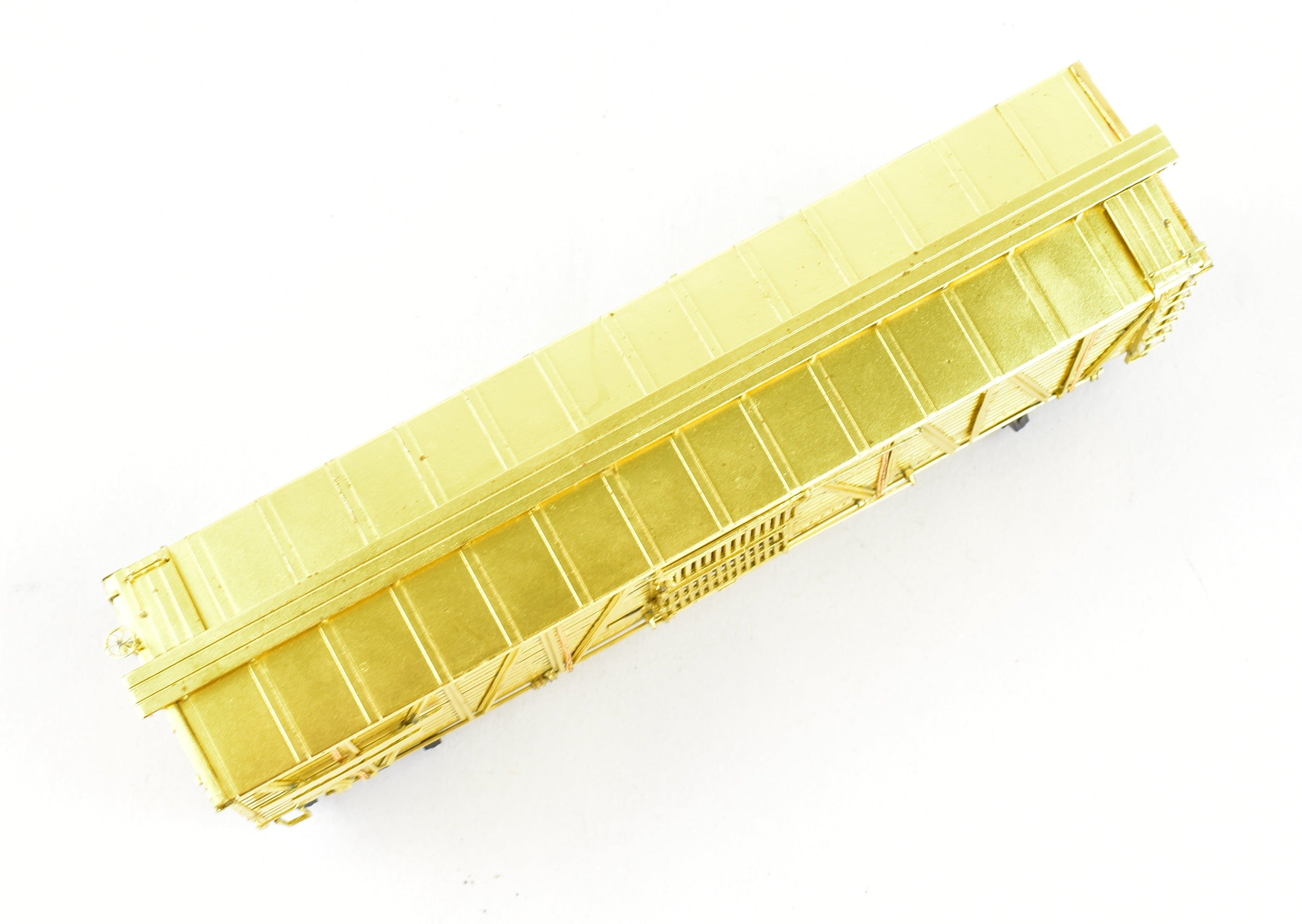 HO Scale Brass ATSF - Santa Fe Sk-Q Stock Car with Kadee Replacement Trucks