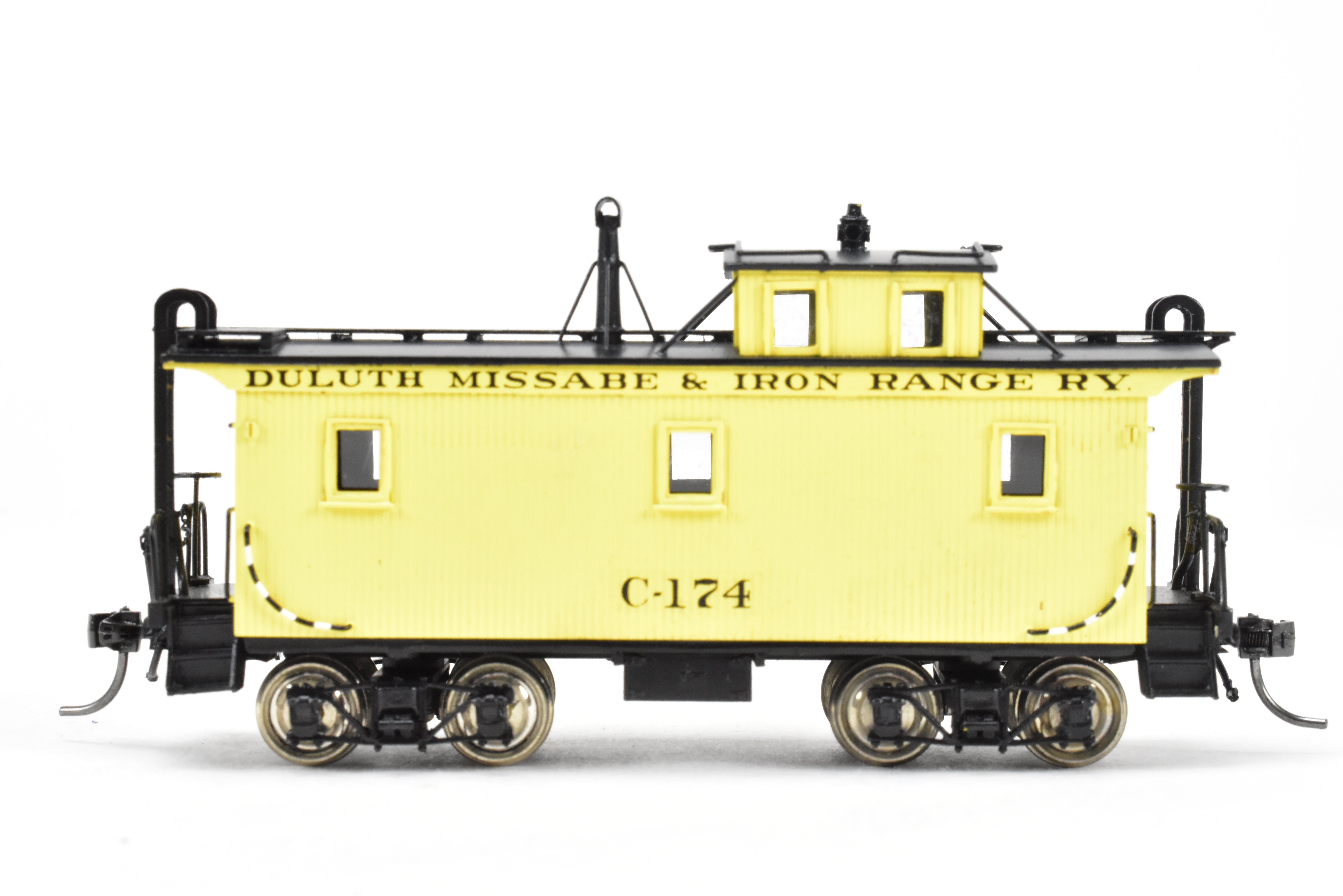 HO Scale Brass Pacific Fast Mail (PFM) - SKI Duluth Missabe & Iron Range (DM&IR) Wood Caboose Model, Factory Painted and Numbered FP No. C-174