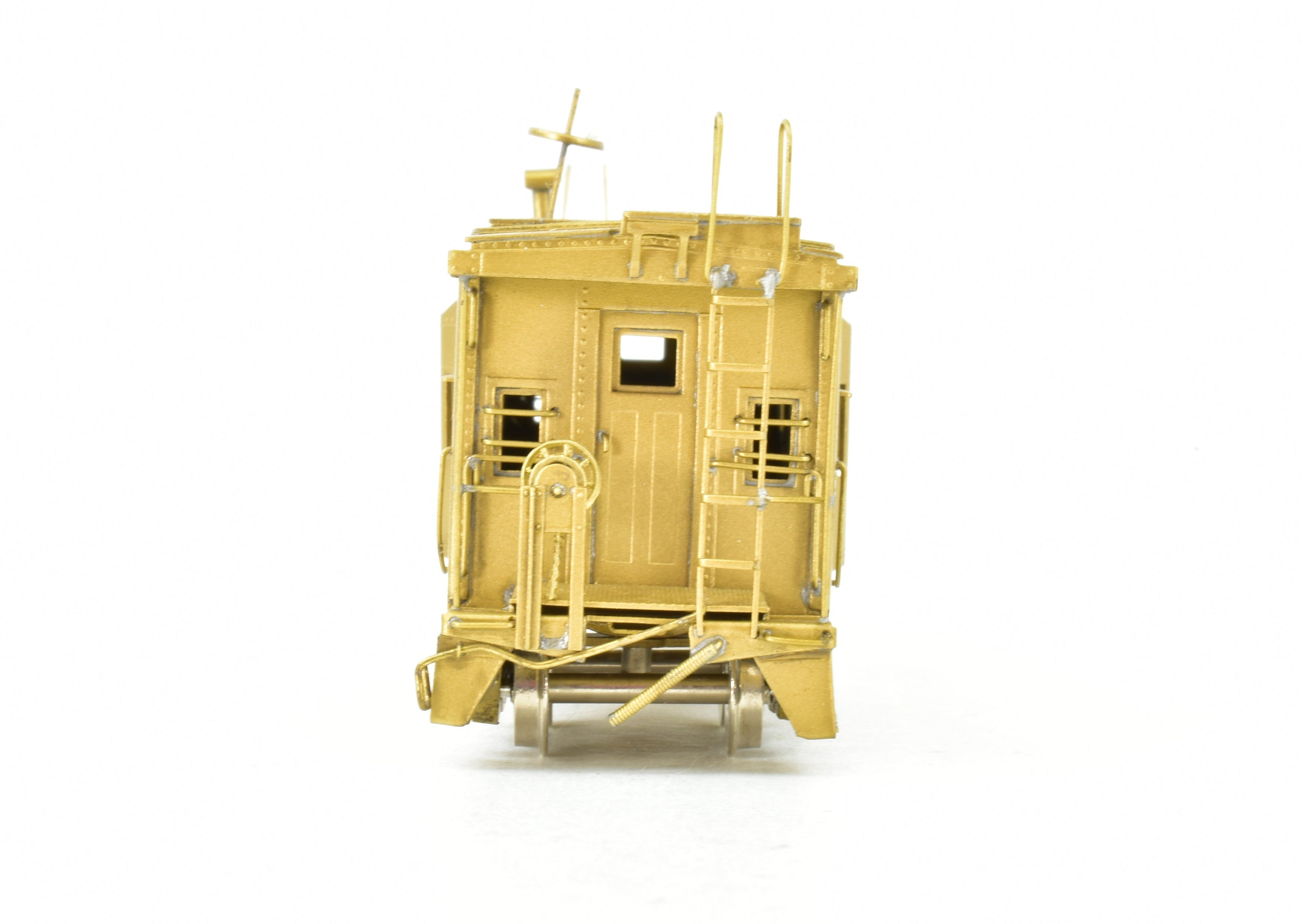 NJ Custom Brass Erie Railroad C-300 Bay Window Caboose, 1980 Korea Build