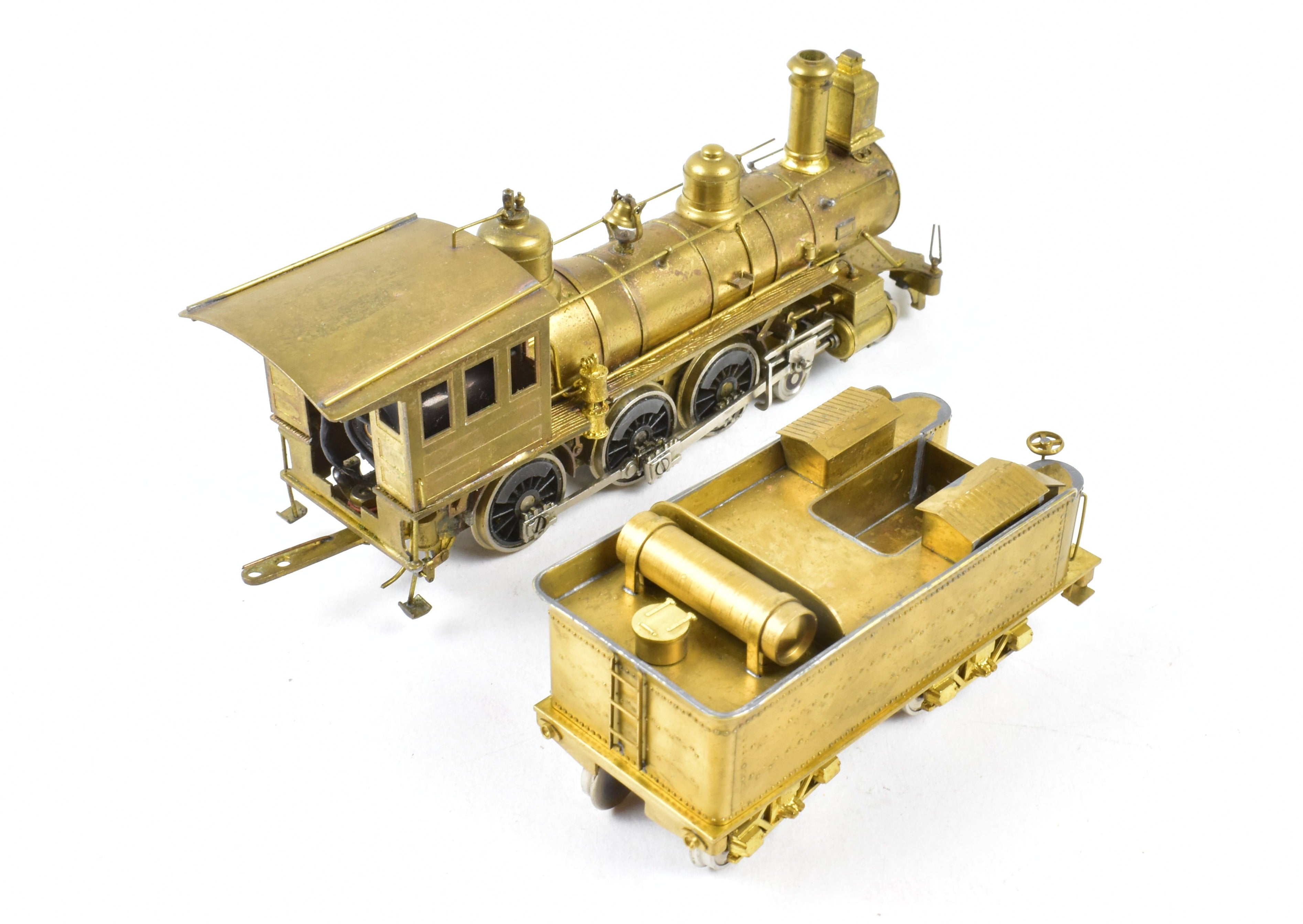 HO Scale Brass Model Train - Model Engineering Works Colorado Midland 4-6-0 Ten Wheeler Locomotive with Upgraded Drive System