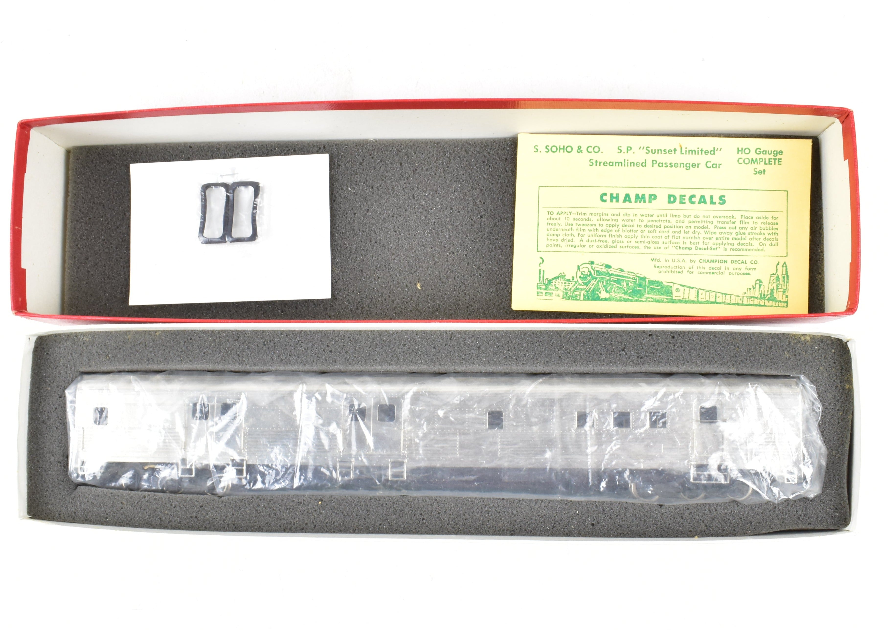HO Scale Brass Soho Southern Pacific #5005 Baggage Mail Model with Factory Plated Finish
