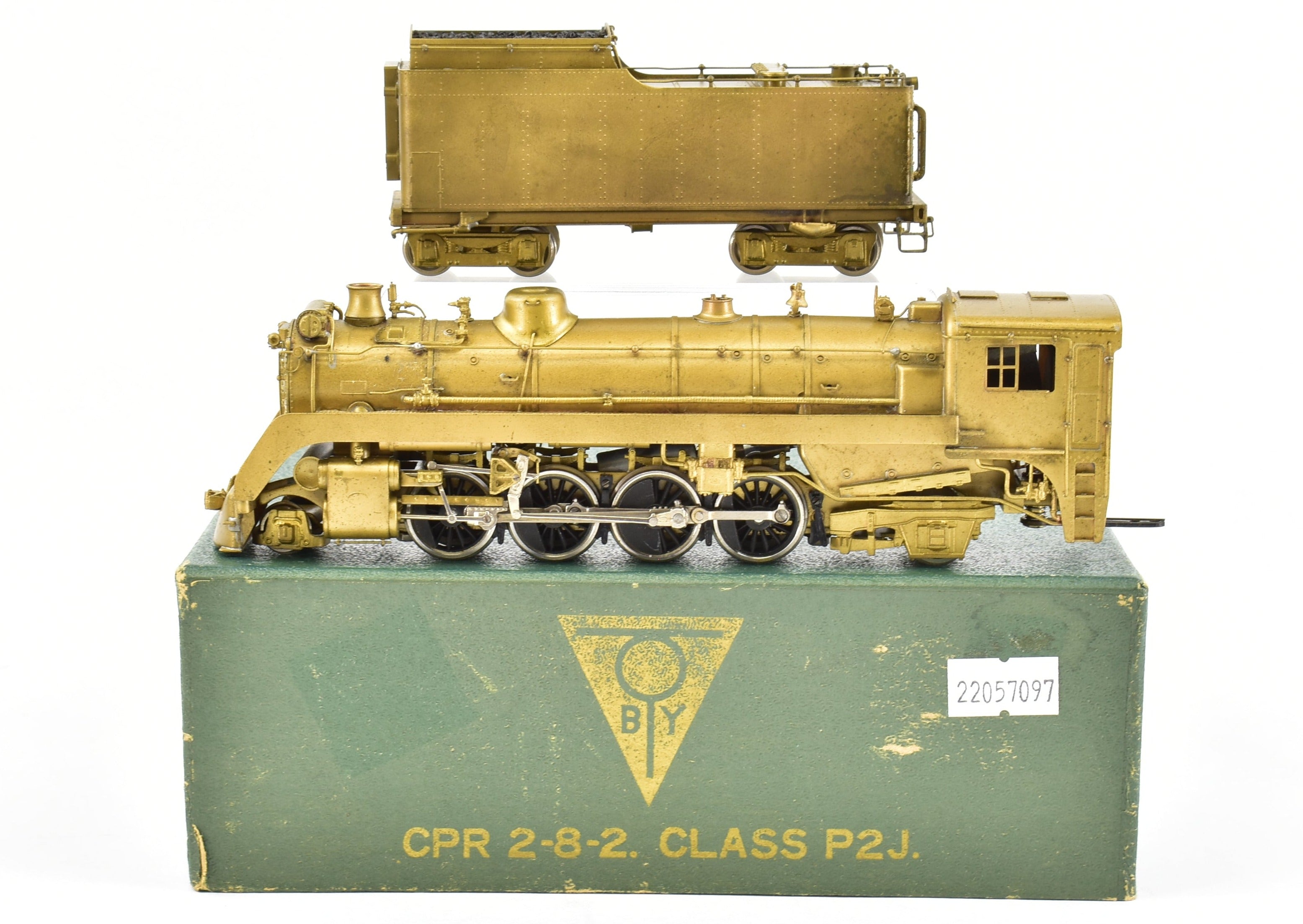 High - Quality HO Scale Brass PFM - Toby Canadian Pacific Railway 2 - 8 - 2 Class P - 2J Mikado Model for Railway Enthusiasts