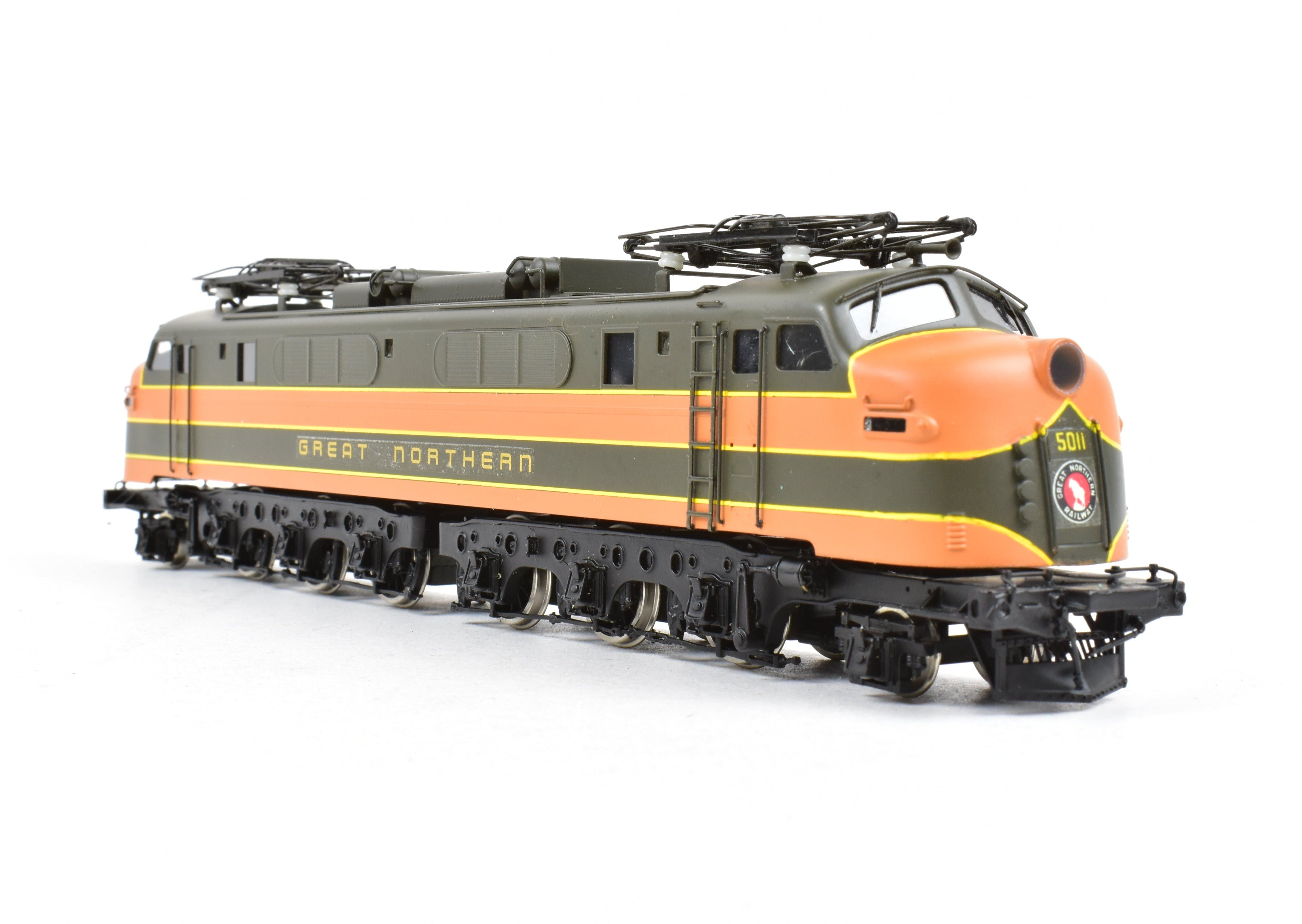 HO Scale Custom Brass Great Northern Class Y - 1 FT Electric Locomotive, Factory - Painted and Professionally Crafted by Kumata in Japan
