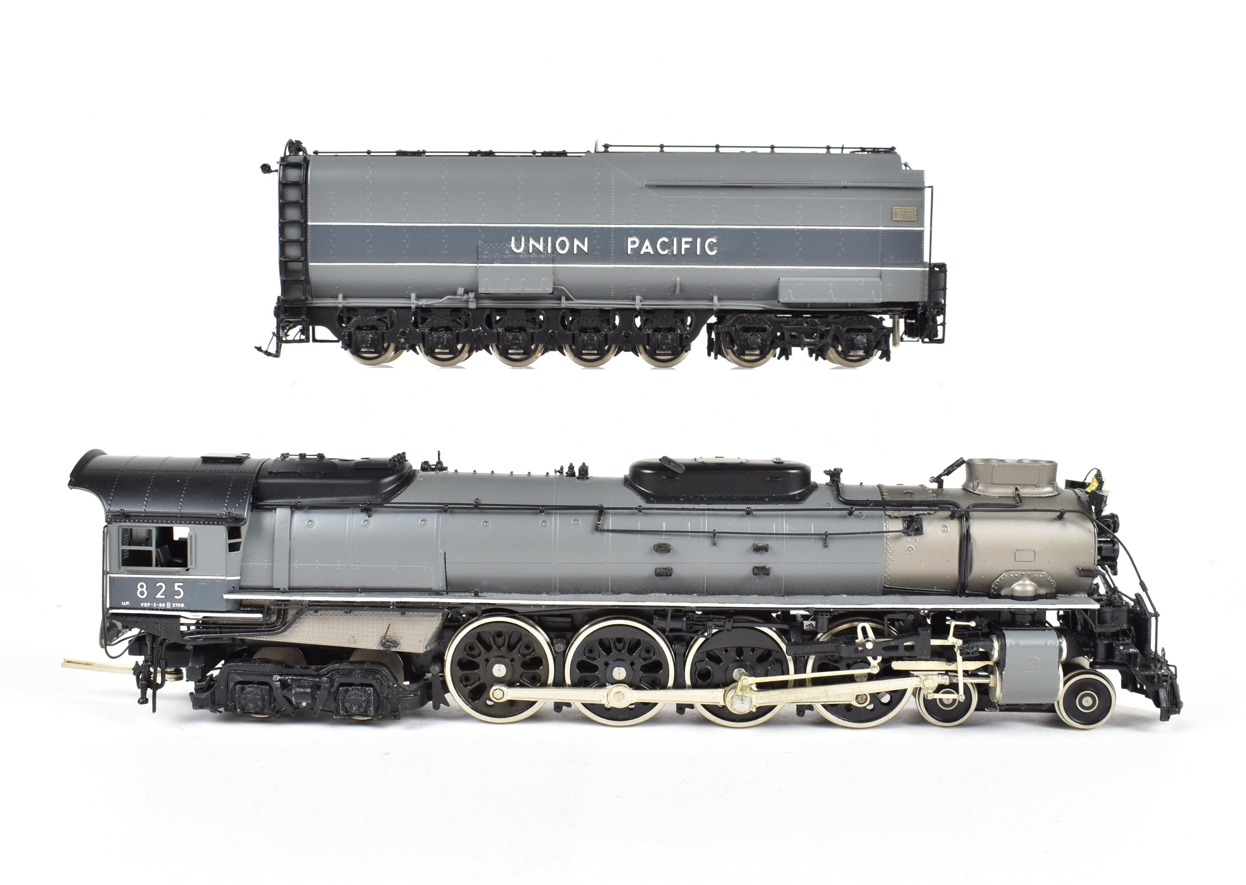 HO Brass Key Imports Union Pacific 4-8-4 FEF-2 Oil Version Grey No. 825 CS 59