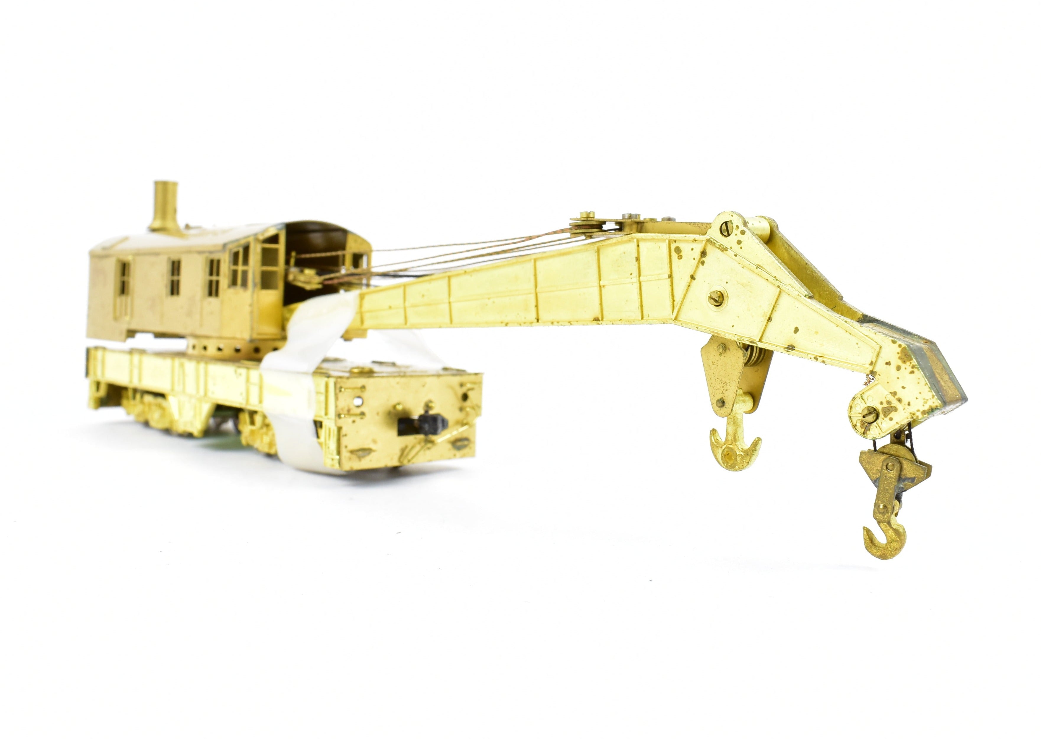 HO Scale Brass Lambert 250-Ton Railway Crane for Track Maintenance
