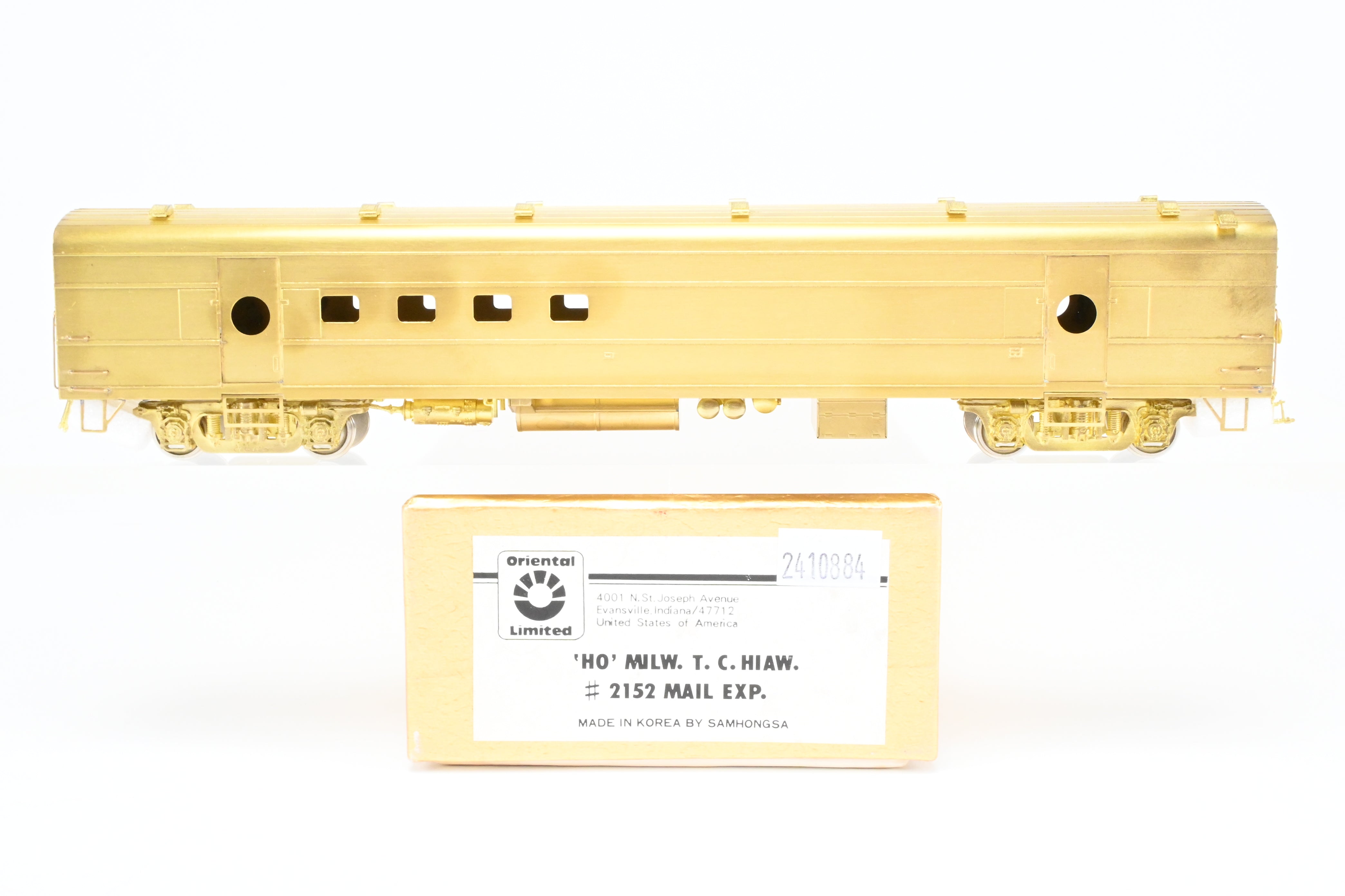 HO Brass Oriental Limited Milwaukee Road Twin Cities Hiawatha #2152 Mail Express Model