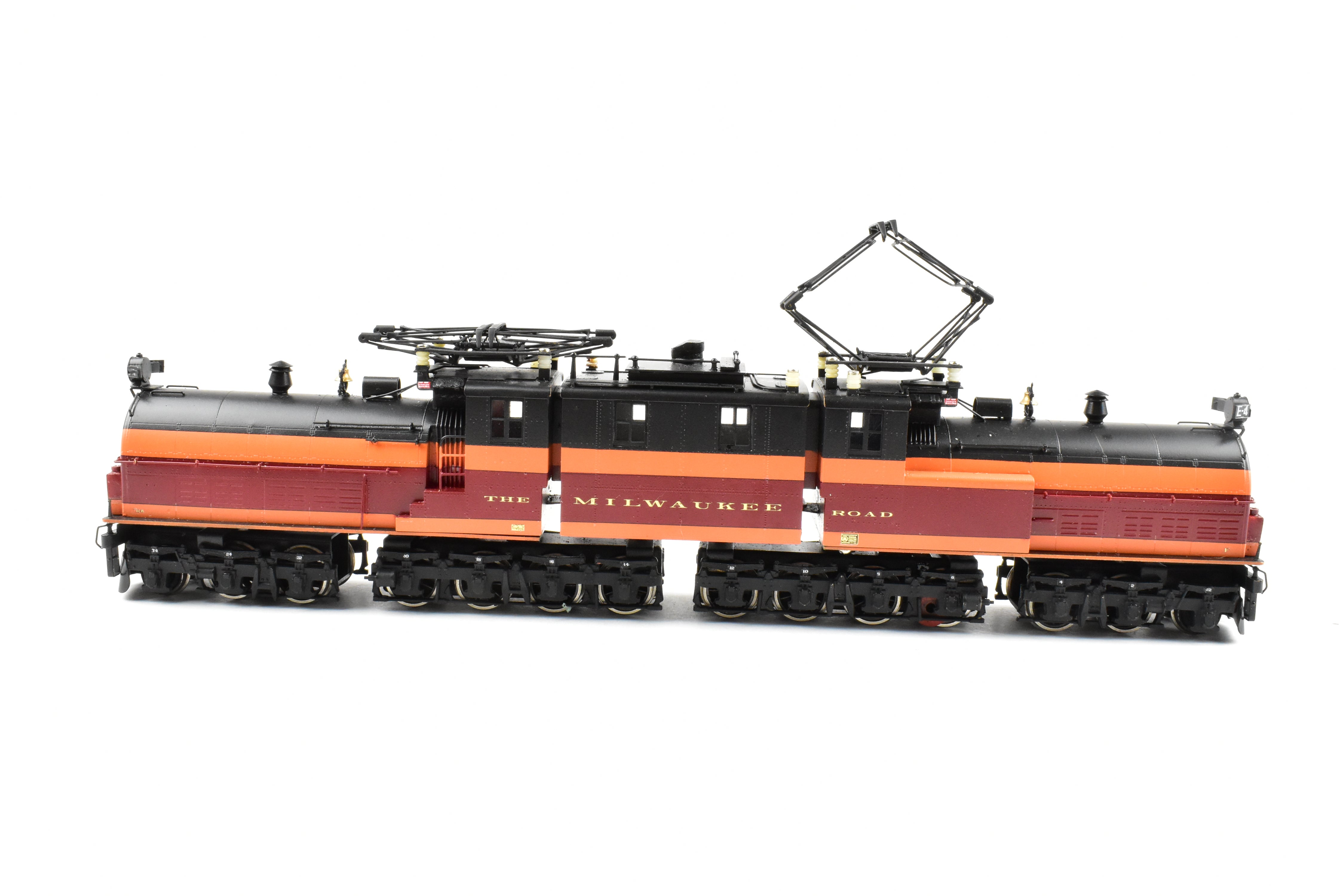 HO Scale Brass NJ Custom Brass Milwaukee Road EP-2 BI-Polar Gearless Electric Model Train with Professional Painting, Model No. E4