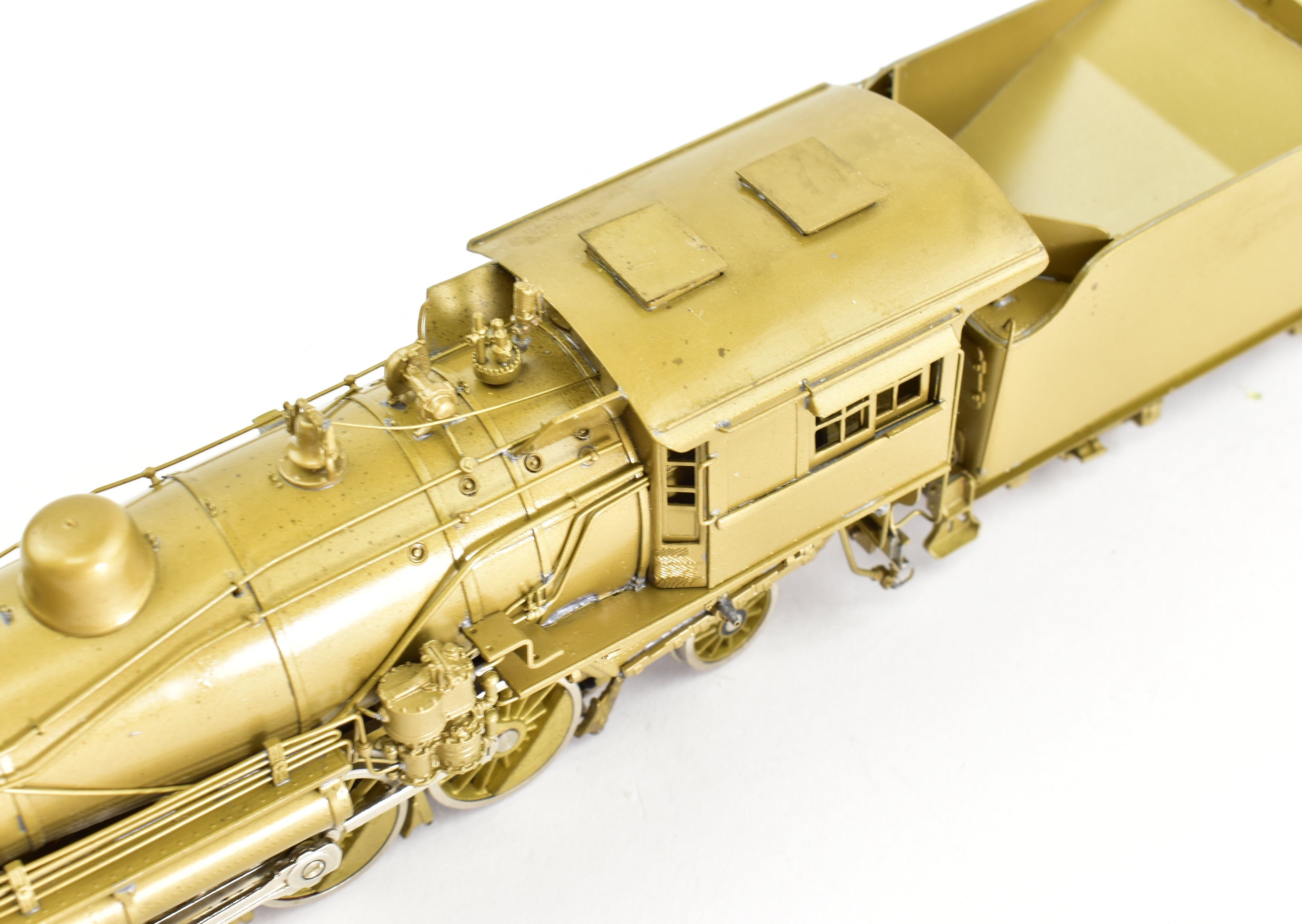 HO Scale Brass PFM - SKI Model Train: Northern Pacific Class W 2-8-2 Steam Locomotive with Wooden Pilot, Special Northern Pacific Version